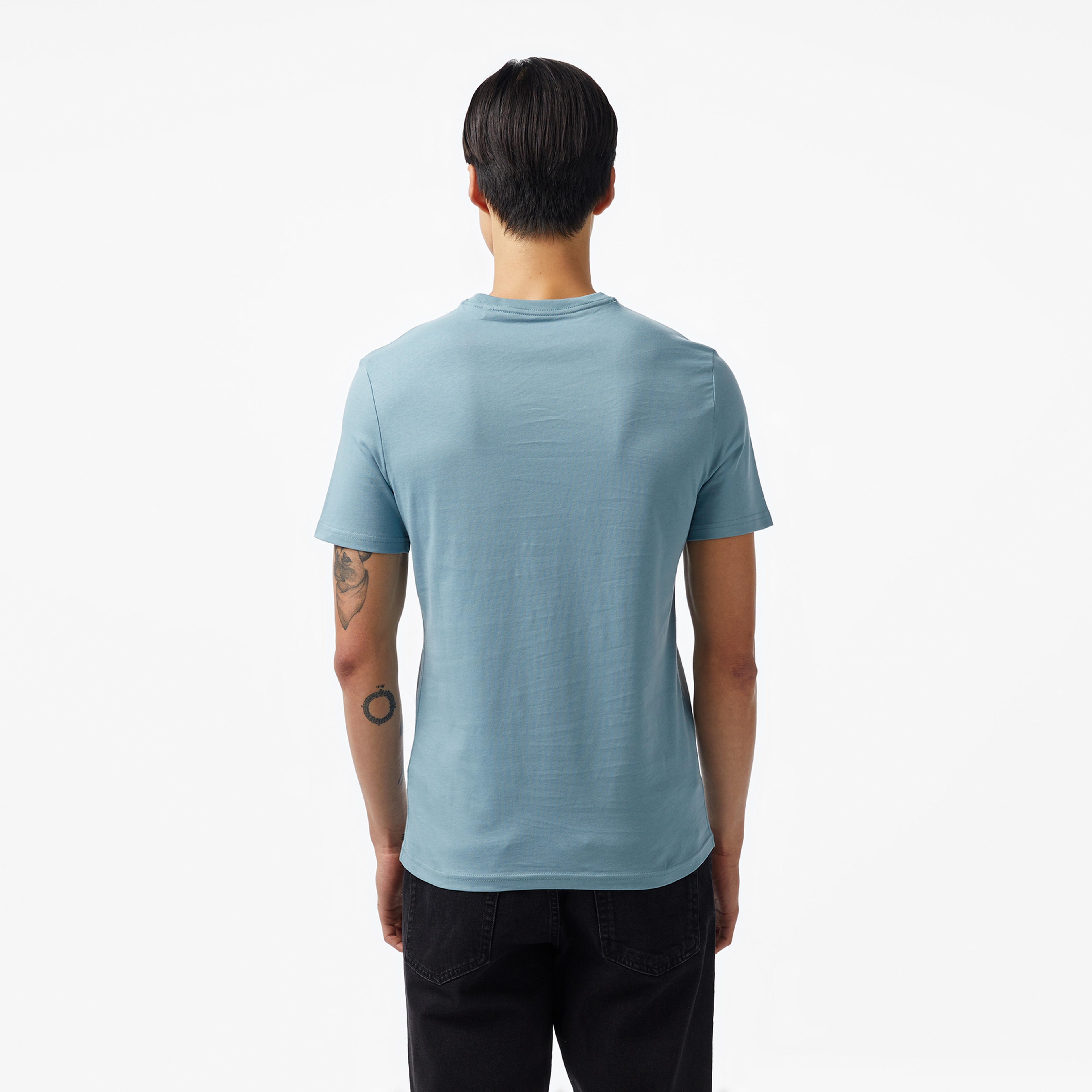 Guess Triangle Mid Organic Stream 180 Erkek Mavi T-Shirt