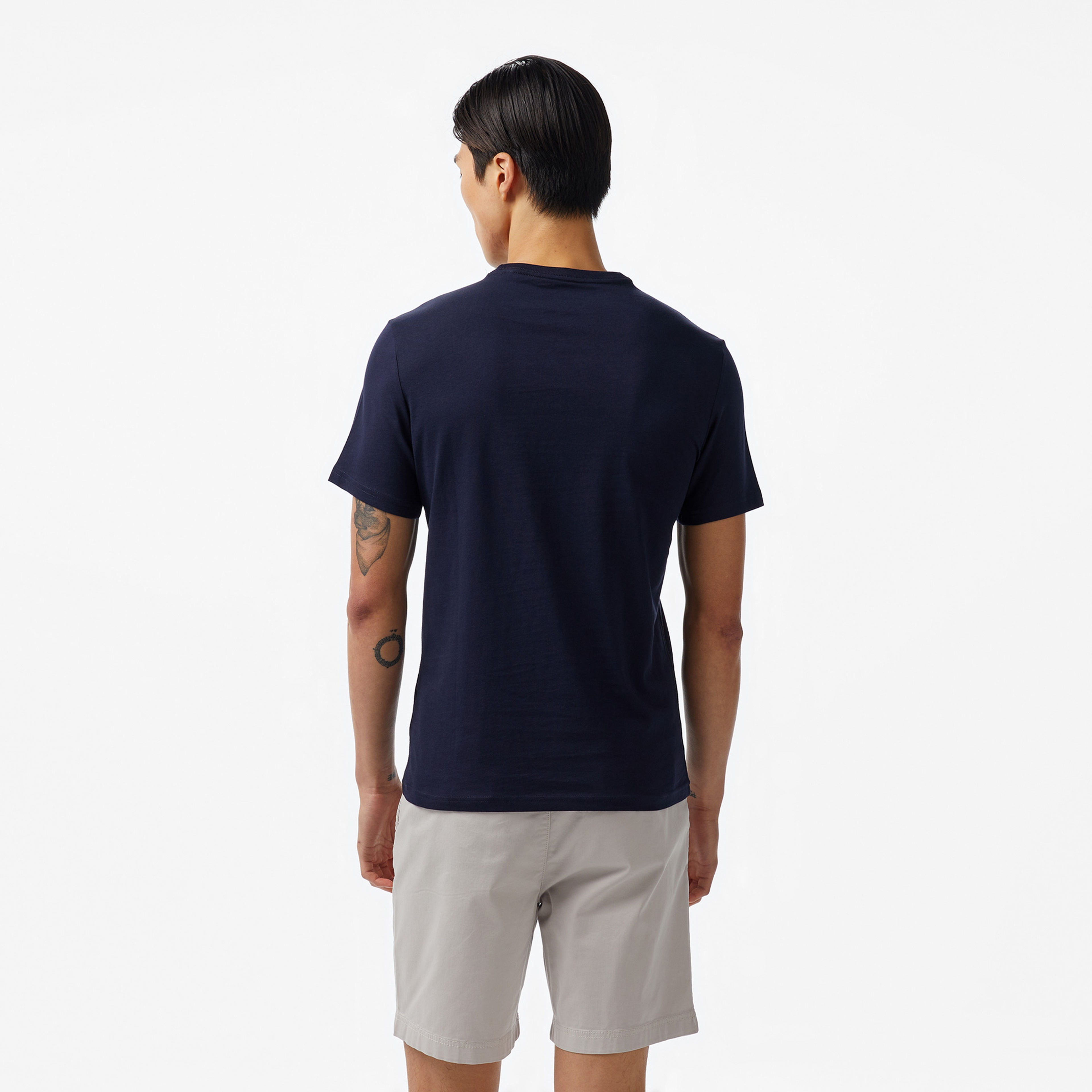 Guess Triangle Mid Organic Stream 180 Erkek Lacivert T-Shirt