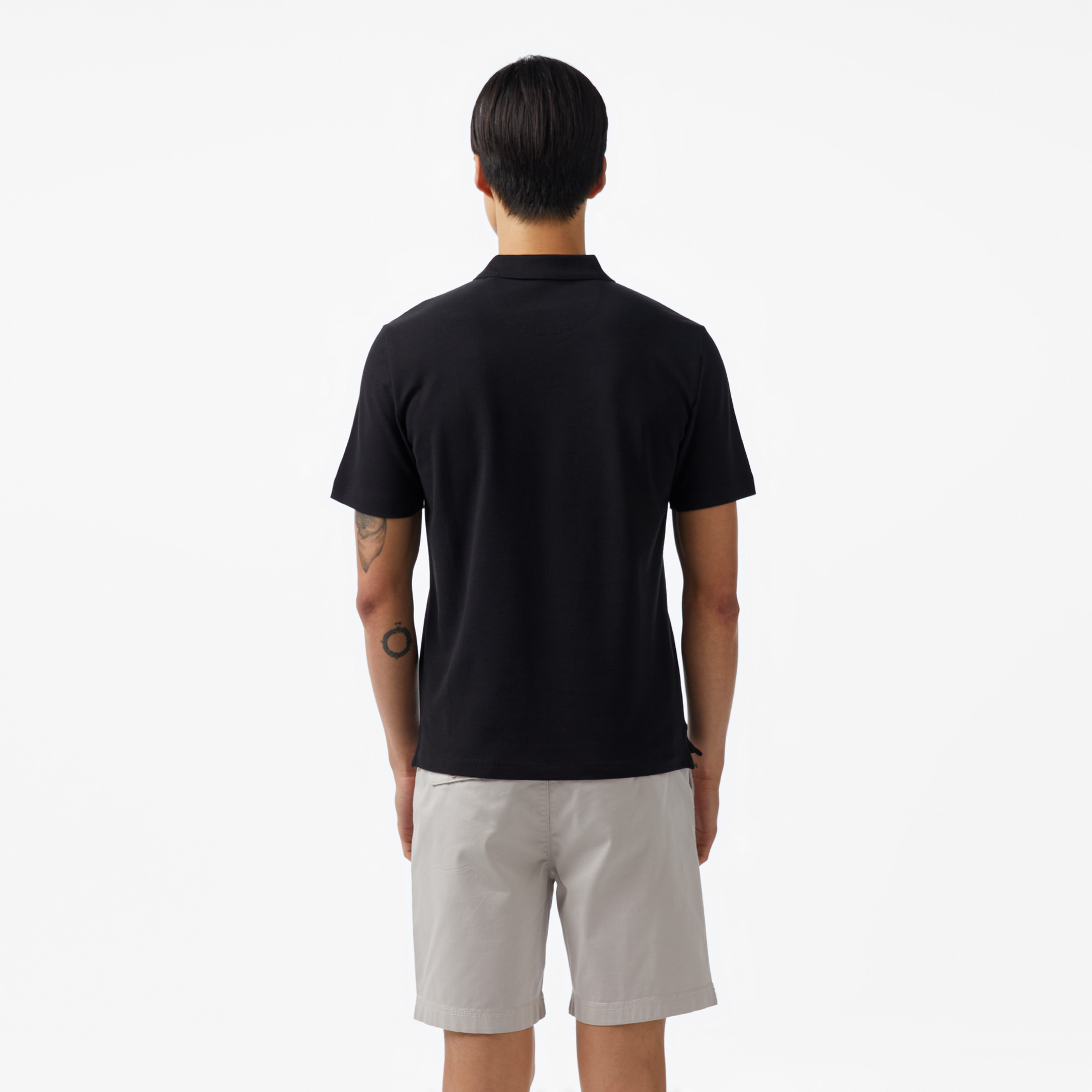 Guess Lyle Mid Organicetch Piquet 230 Erkek Siyah Polo