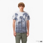 Guess Cn Palm Single 190 Erkek Gri T-Shirt