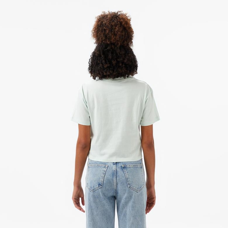 Guess Adele Crop Organic 160Gsm Kadın Yeşil T-Shirt