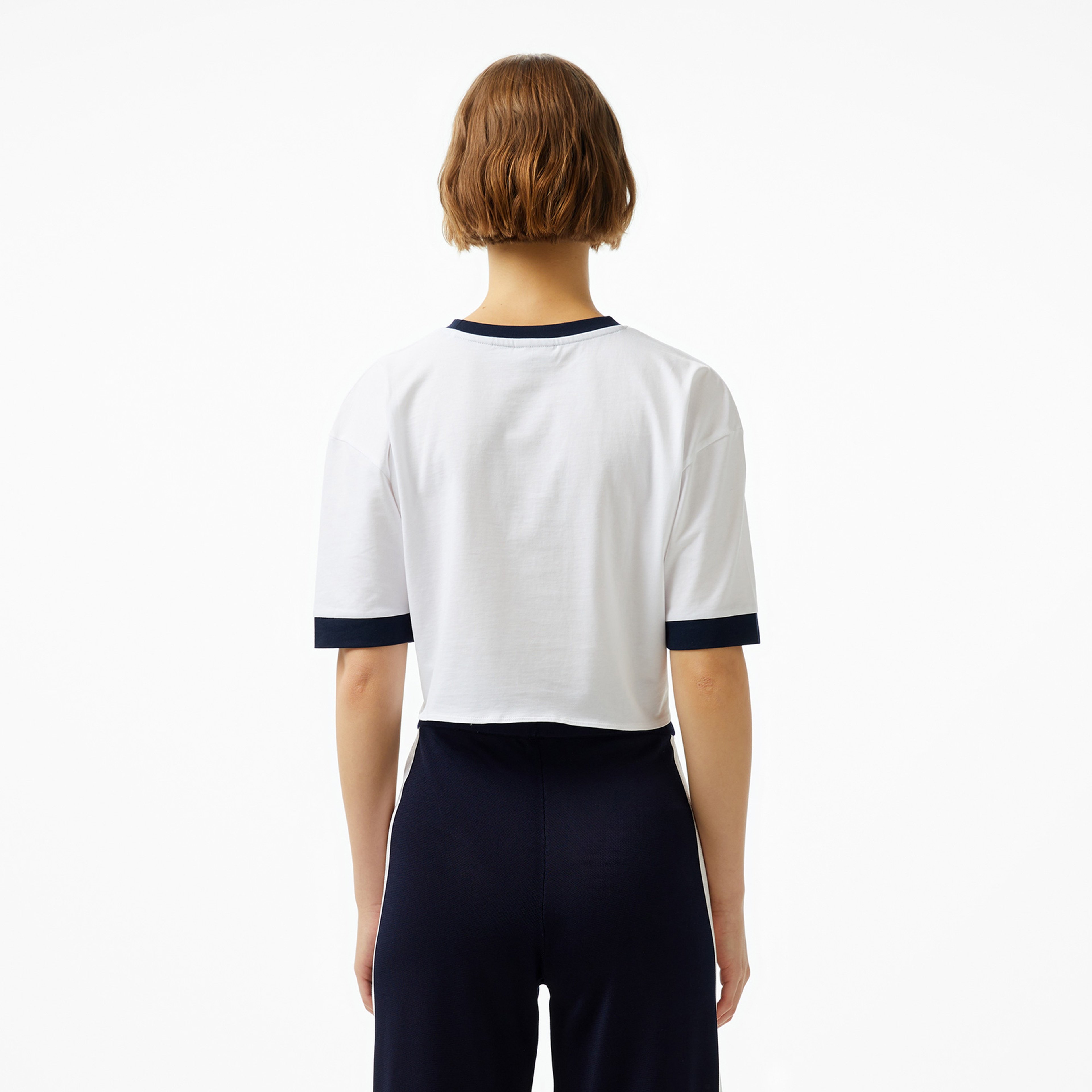 Guess Knot Mid Organic Stream 180 Kadın Beyaz T-Shirt