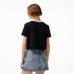 Guess Filanta Crop Mid Organic Stream 180 Kadın Siyah T-Shirt