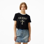 Guess Filanta Crop Mid Organic Stream 180 Kadın Siyah T-Shirt