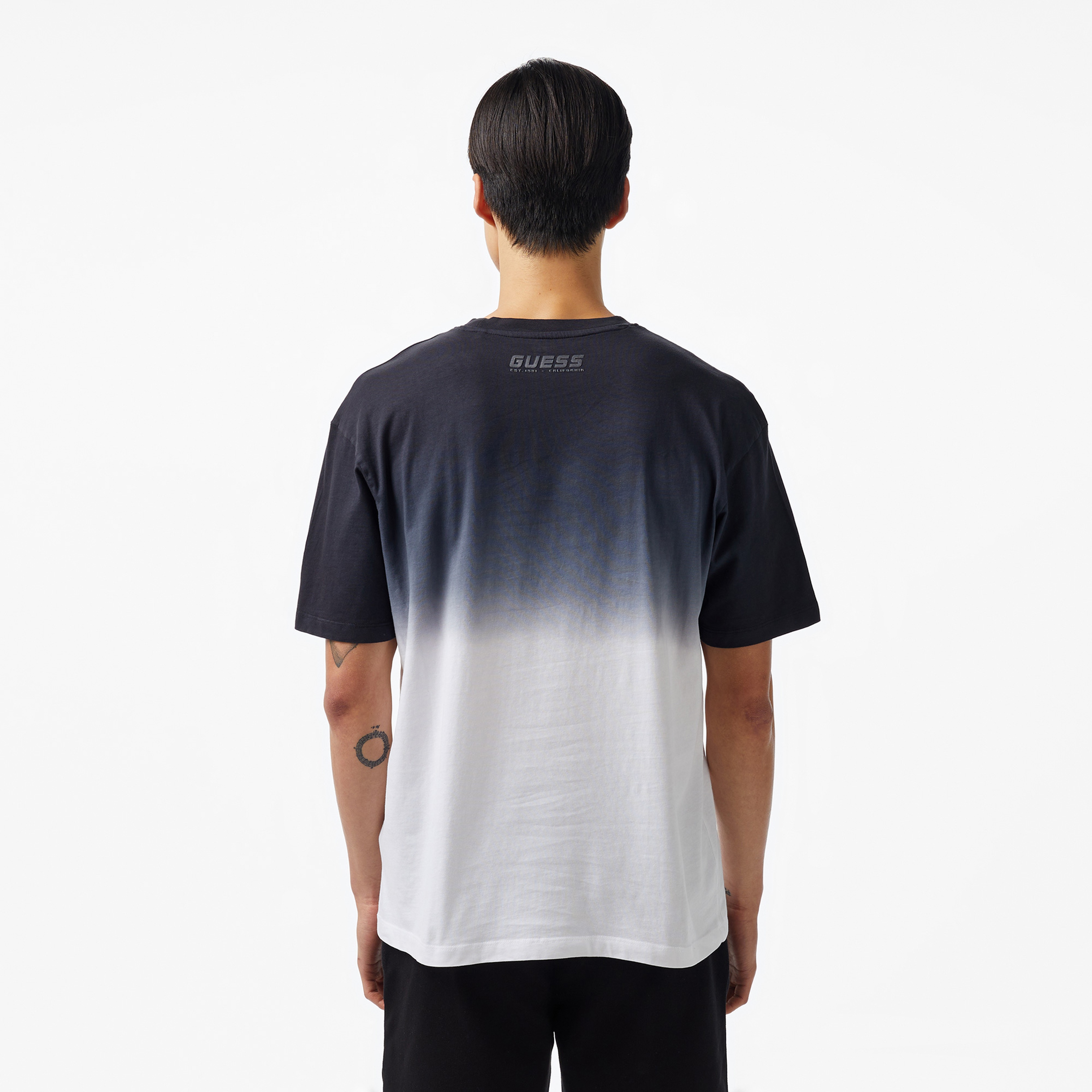 Guess Slug Mid Organic Stream 180 Erkek Siyah T-Shirt