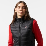 Guess Puffer Vest Iridescent Nylon 40 Kadın Siyah Yelek