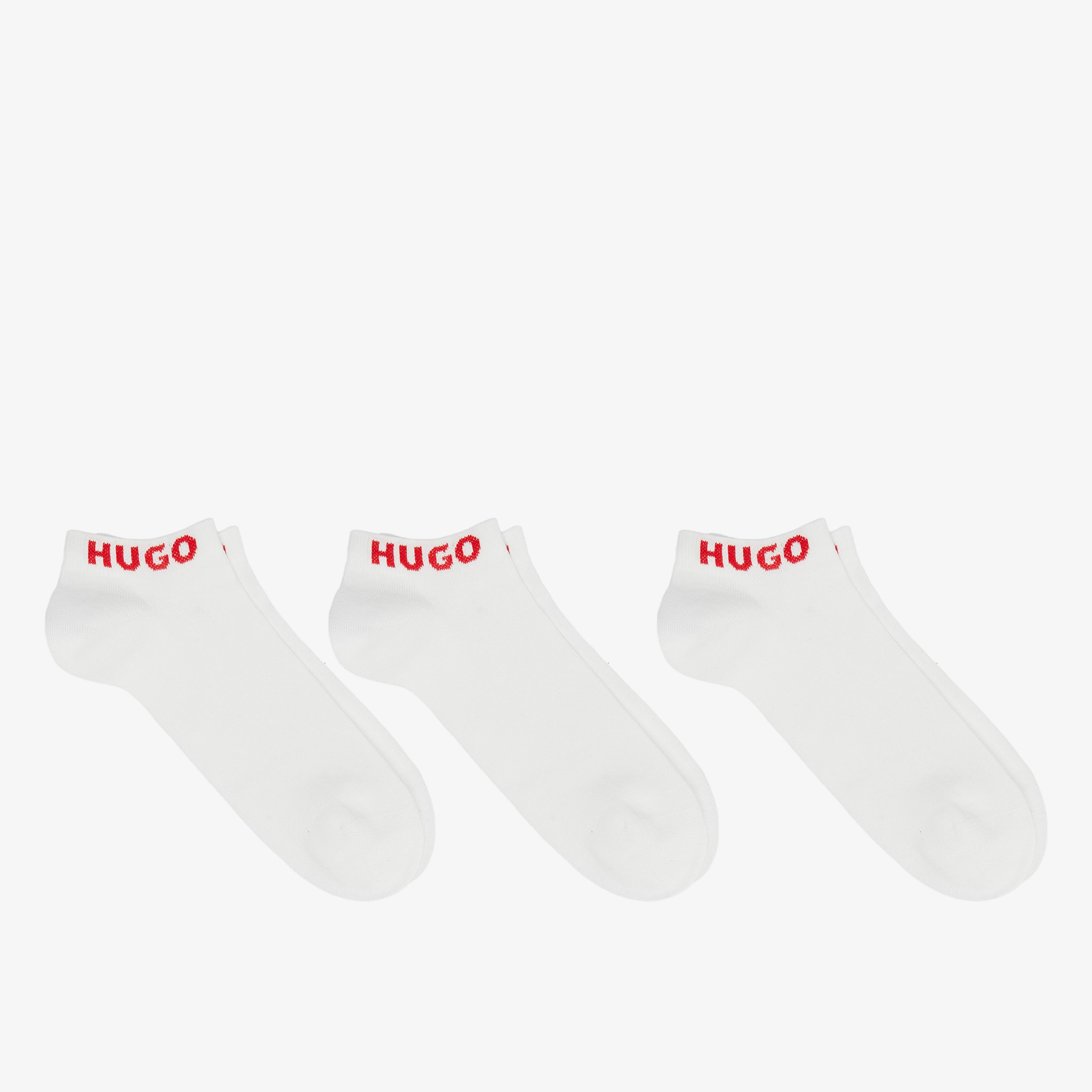 Hugo 3'lü Erkek Beyaz Çorap