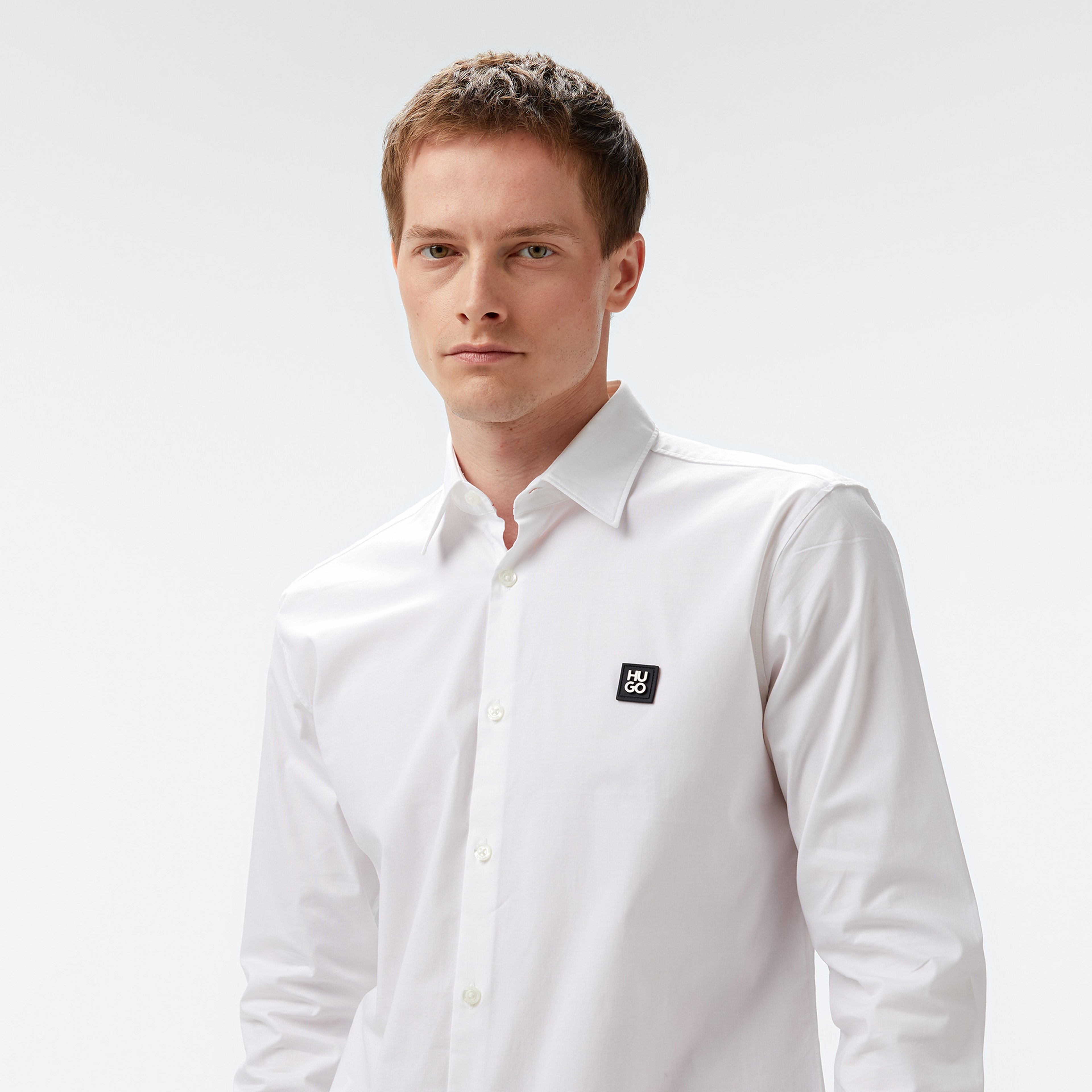 Hugo Ermo Erkek Beyaz Gömlek