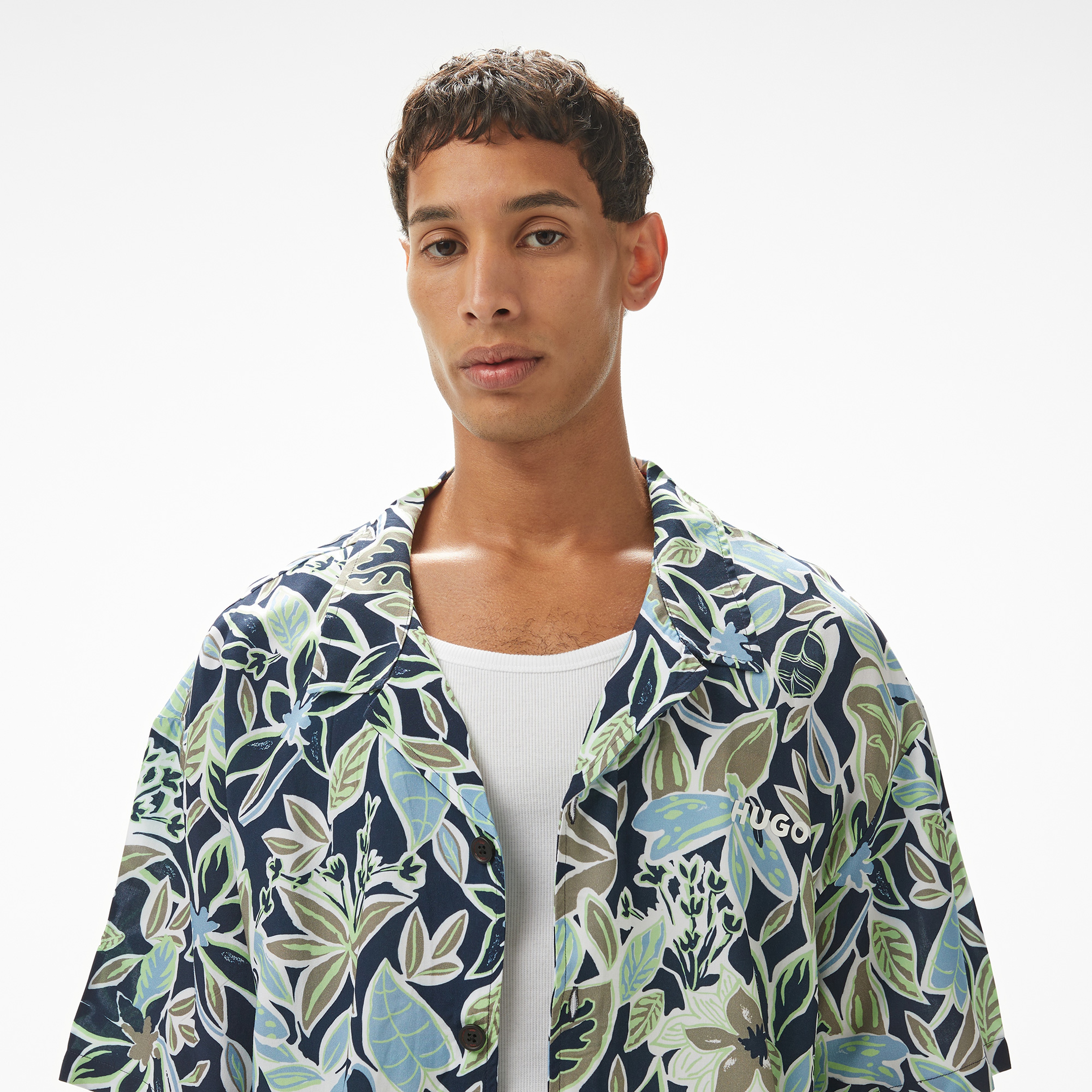 Hugo Beach Relaxed Erkek Lacivert T-Shirt