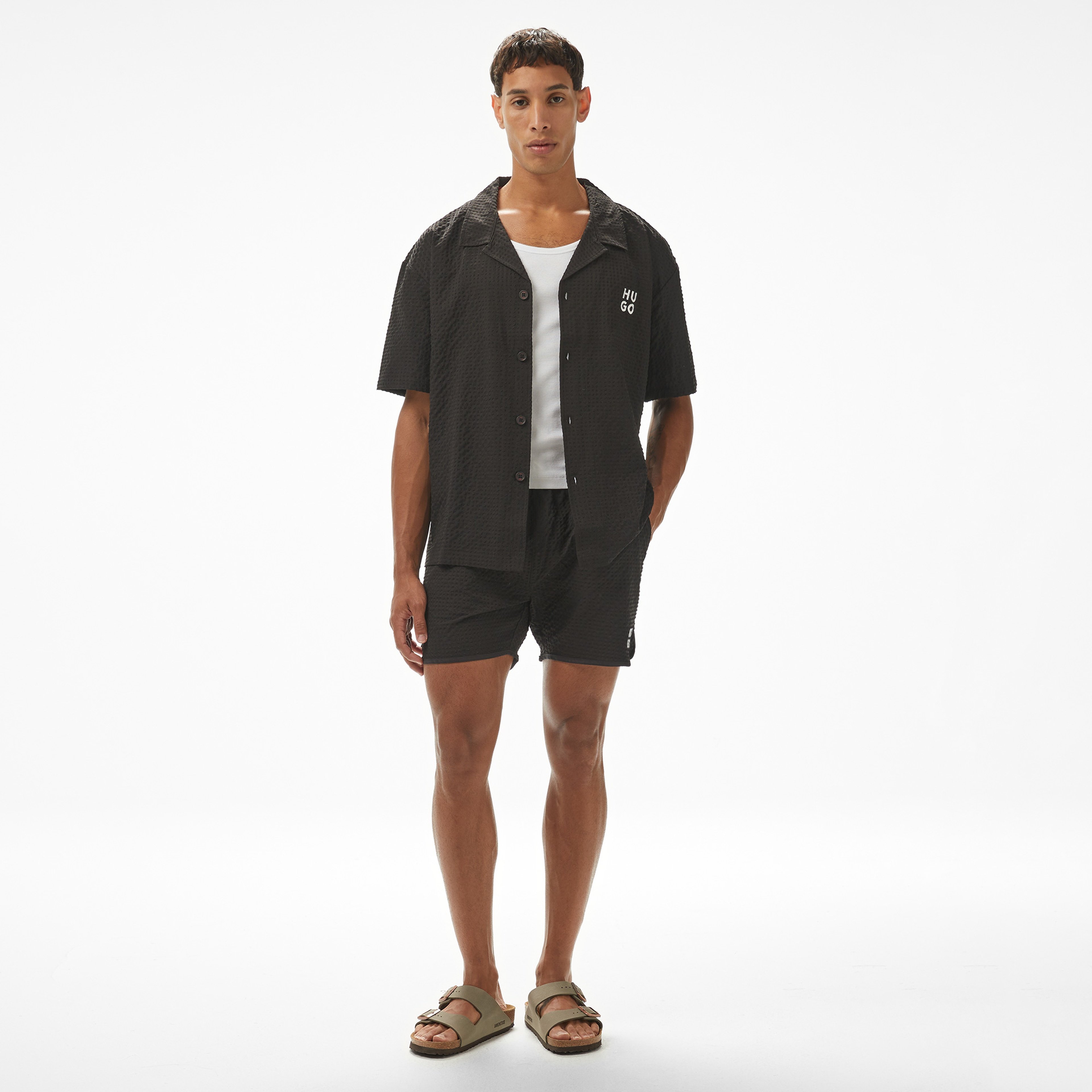 Hugo Chaffle Erkek Siyah T-Shirt