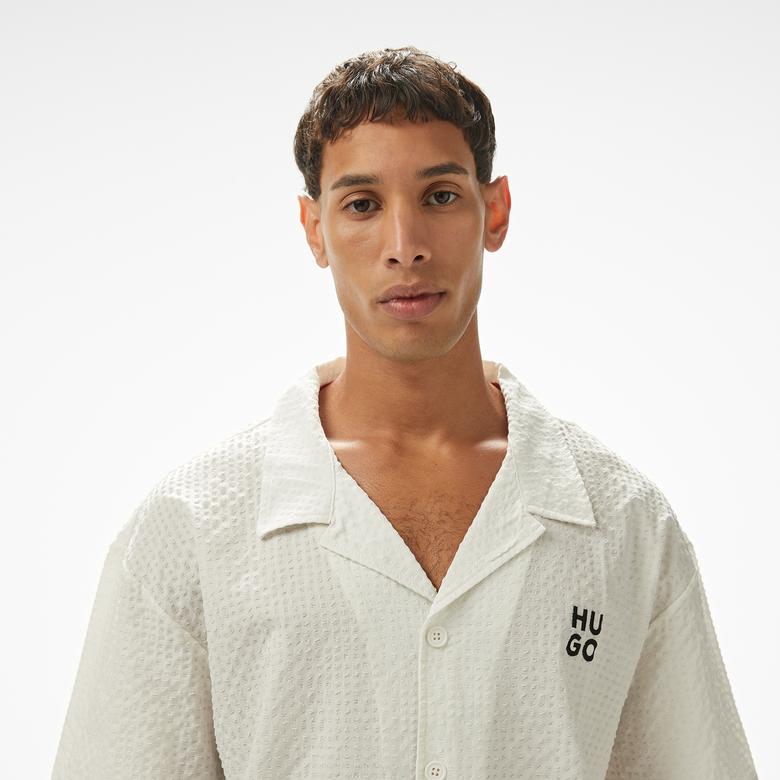 Hugo Chaffle Erkek Beyaz T-Shirt