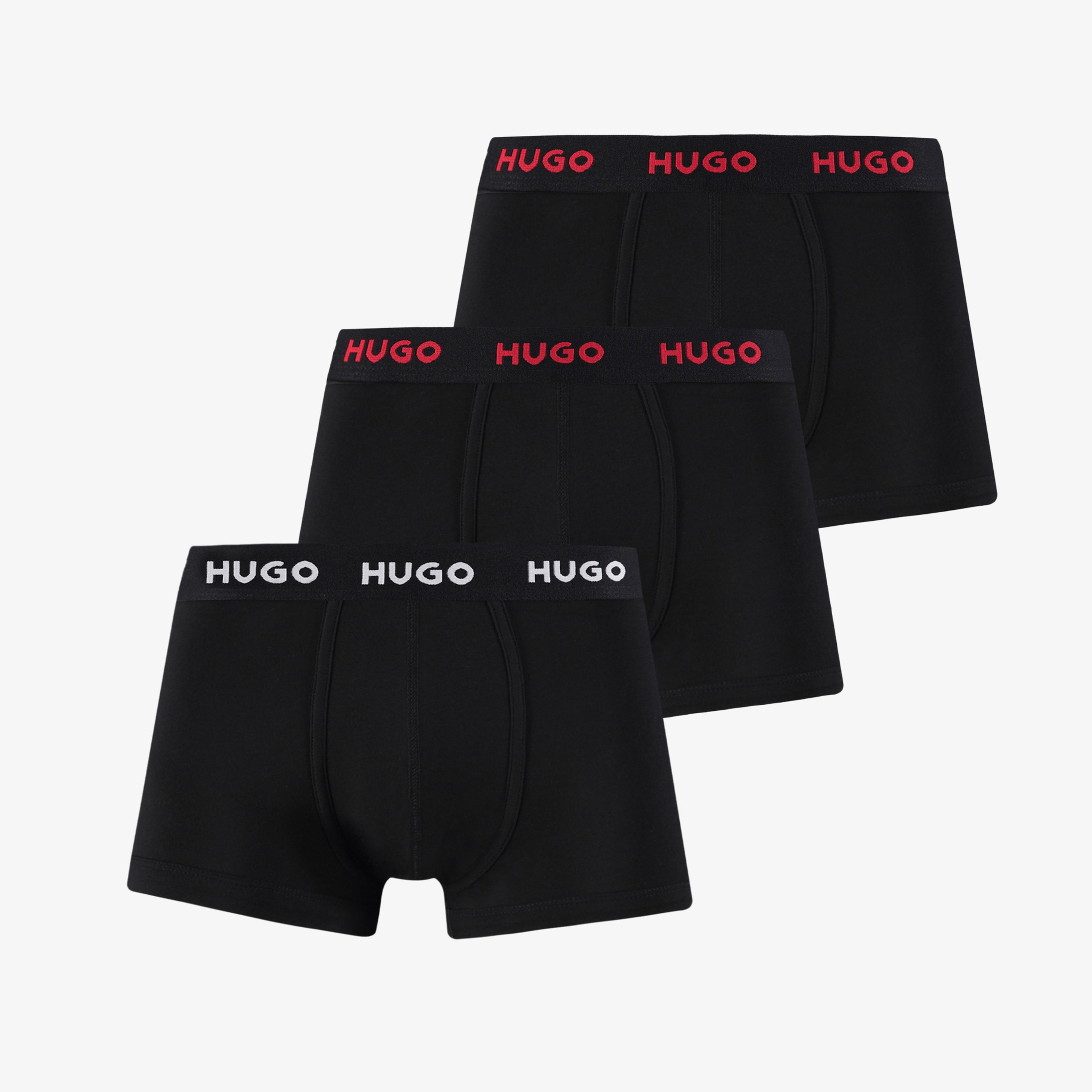 Hugo Trunk Triplet Pack Erkek Siyah Boxer