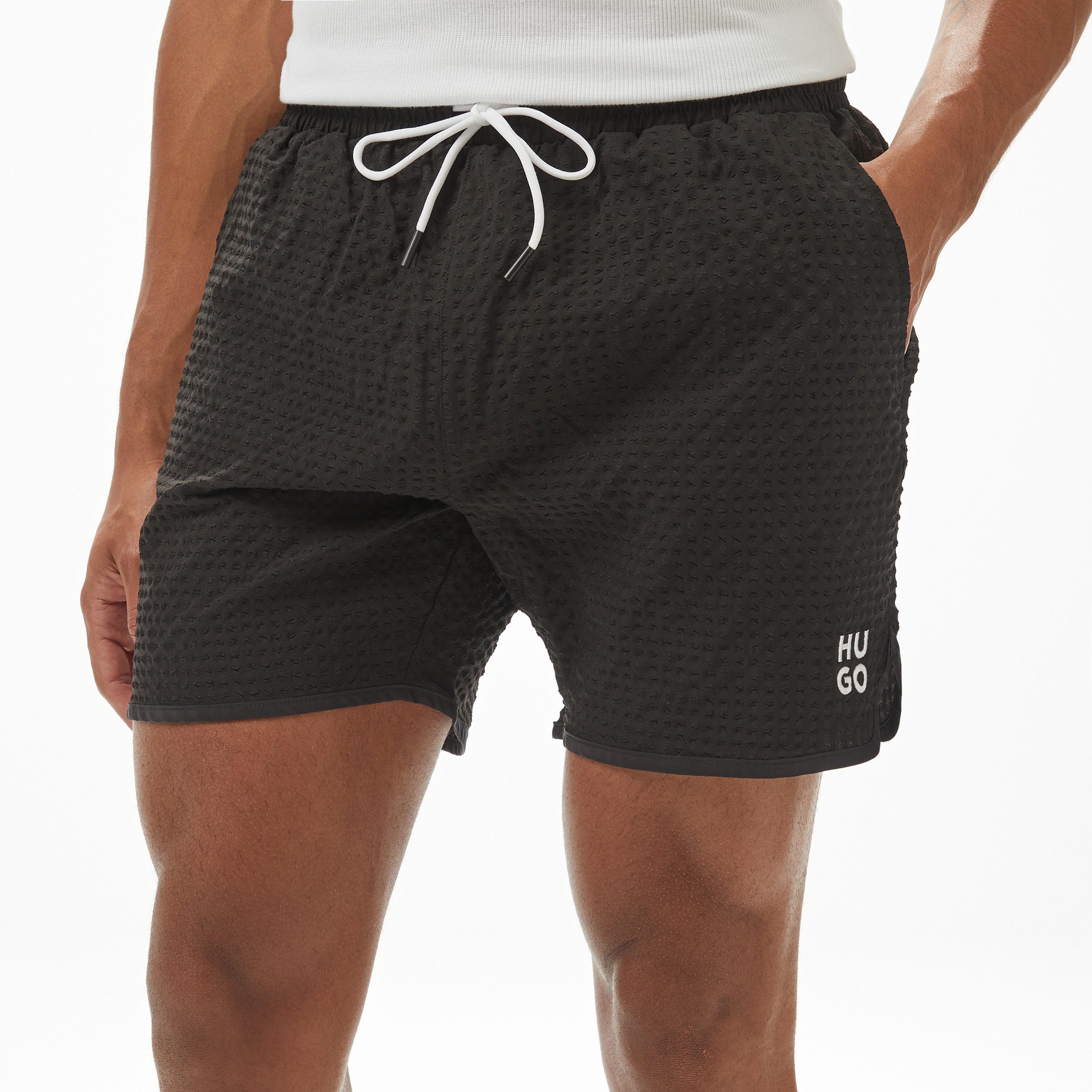 Hugo Chaffle Erkek Siyah Mayo Şort