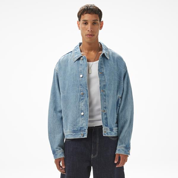 Hugo Erkek Mavi Denim Ceket