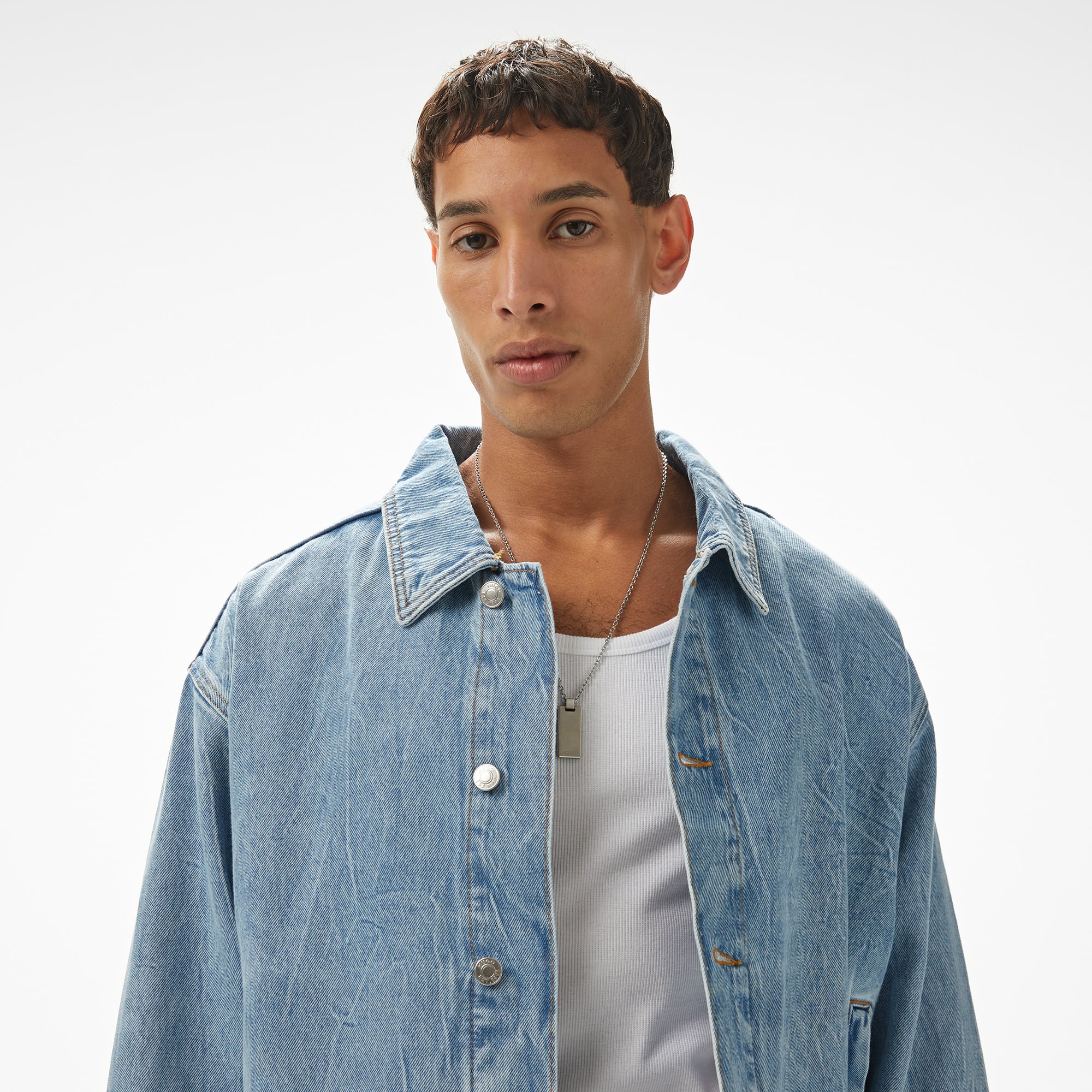 Hugo Erkek Mavi Denim Ceket