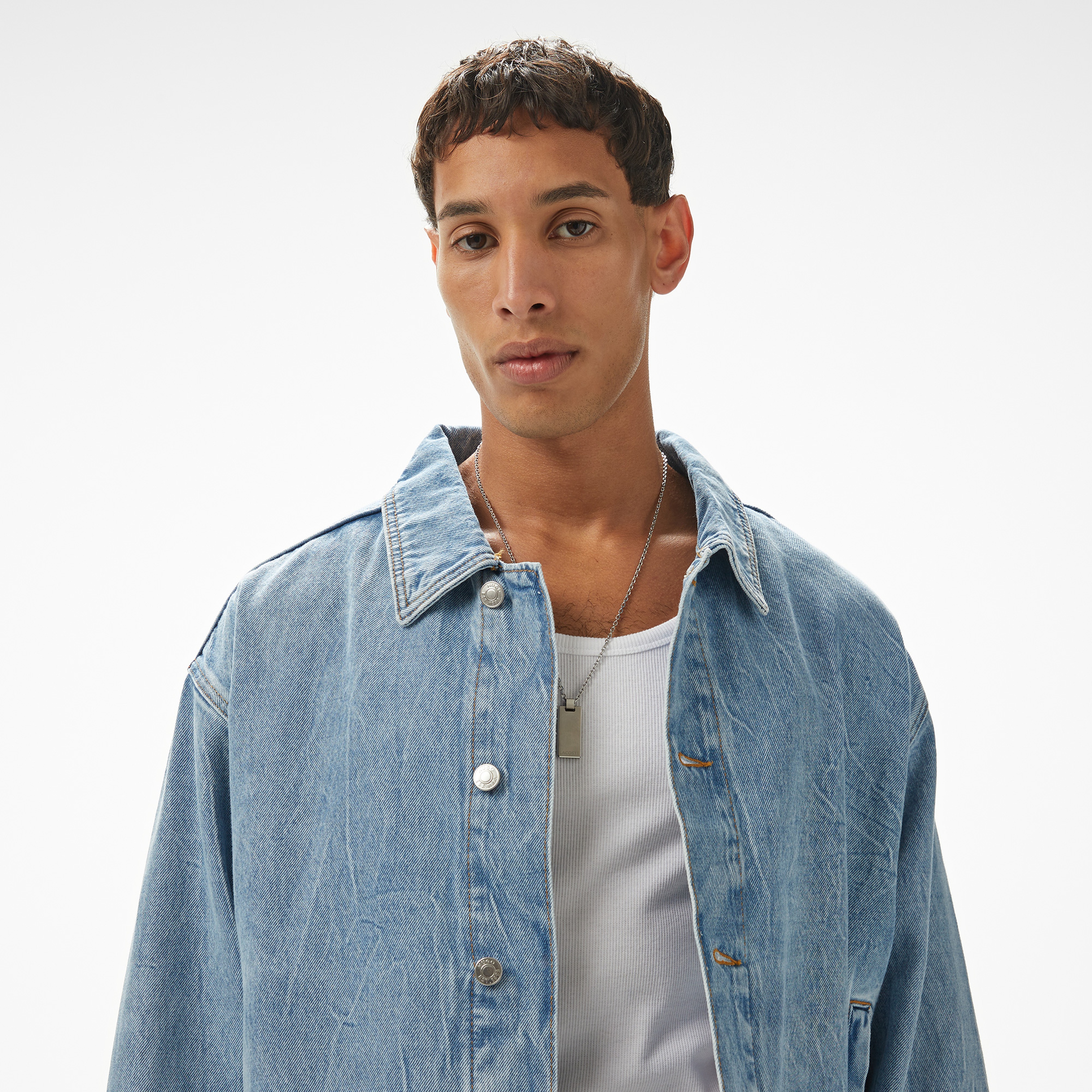 Hugo Erkek Mavi Denim Ceket