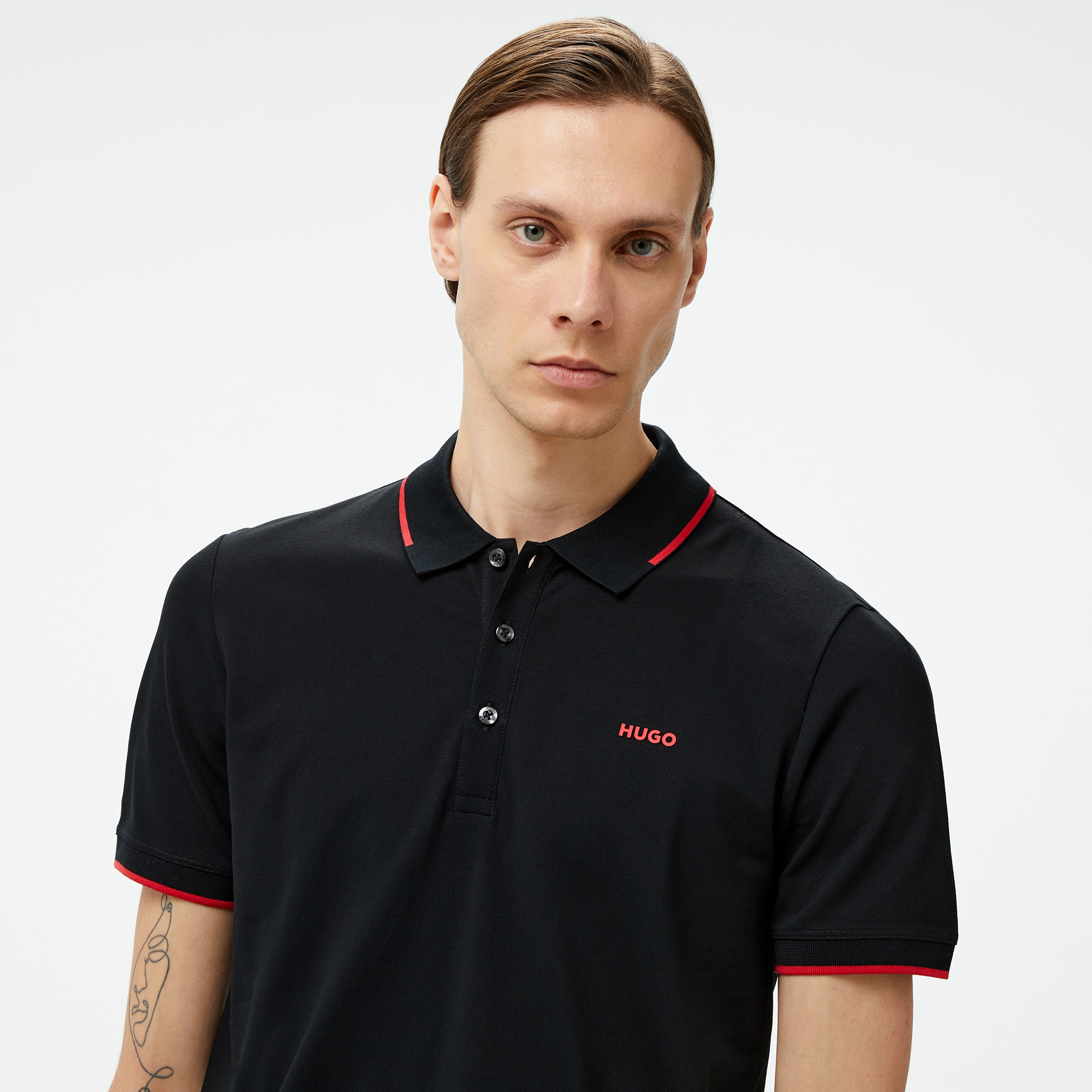 Hugo Dinoso 222 Erkek Siyah Polo