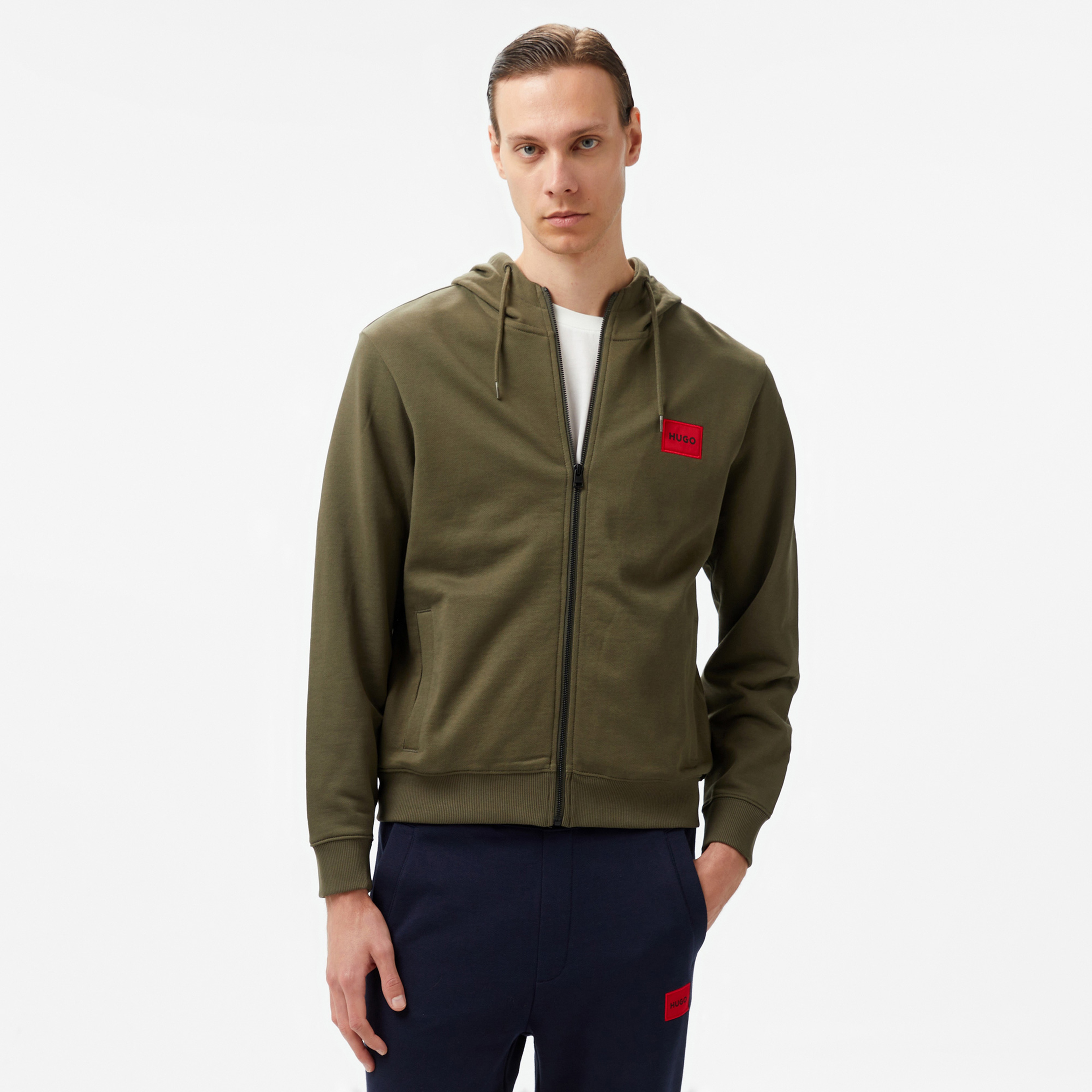Hugo Daple 212 Erkek Haki Hoodie