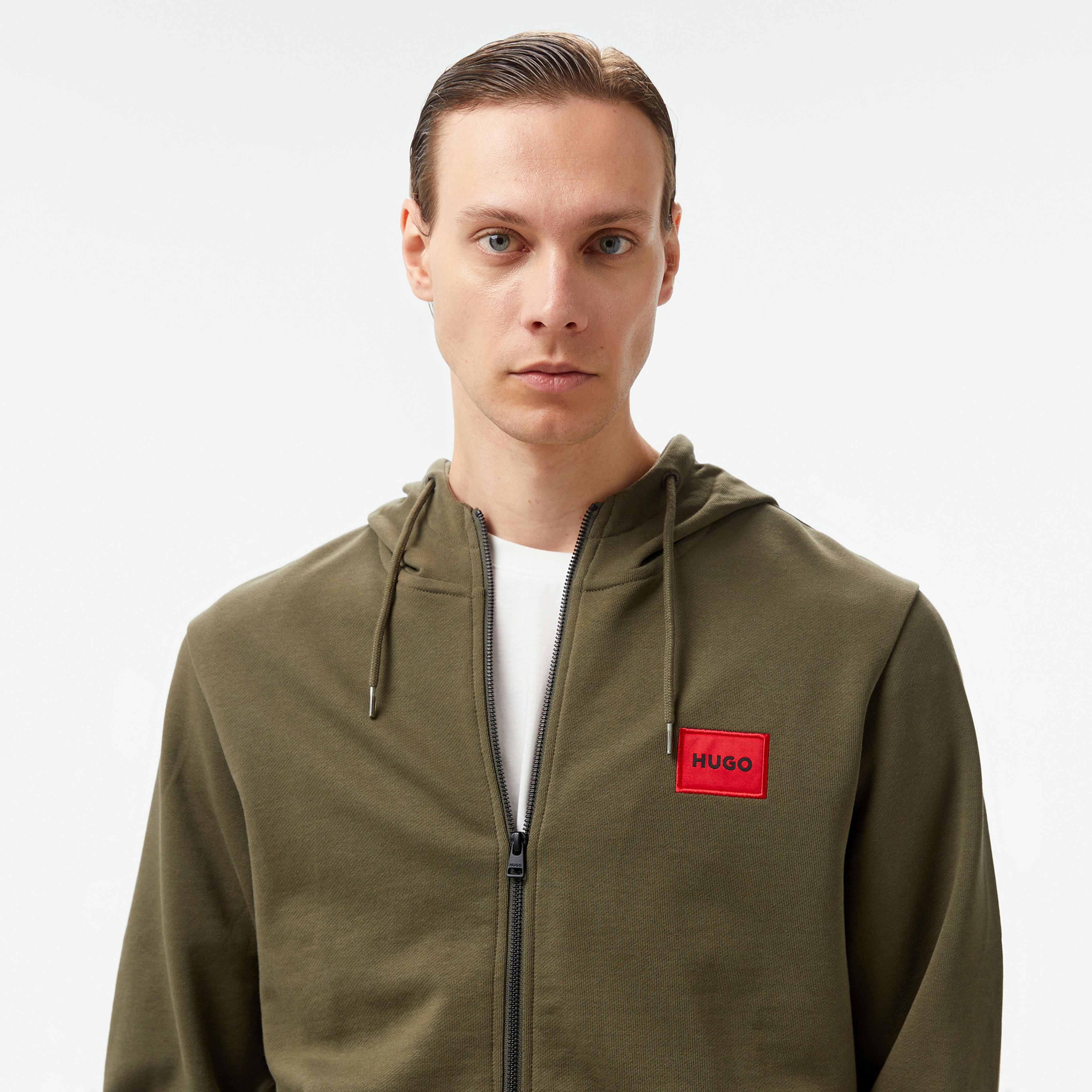 Hugo Daple 212 Erkek Haki Hoodie