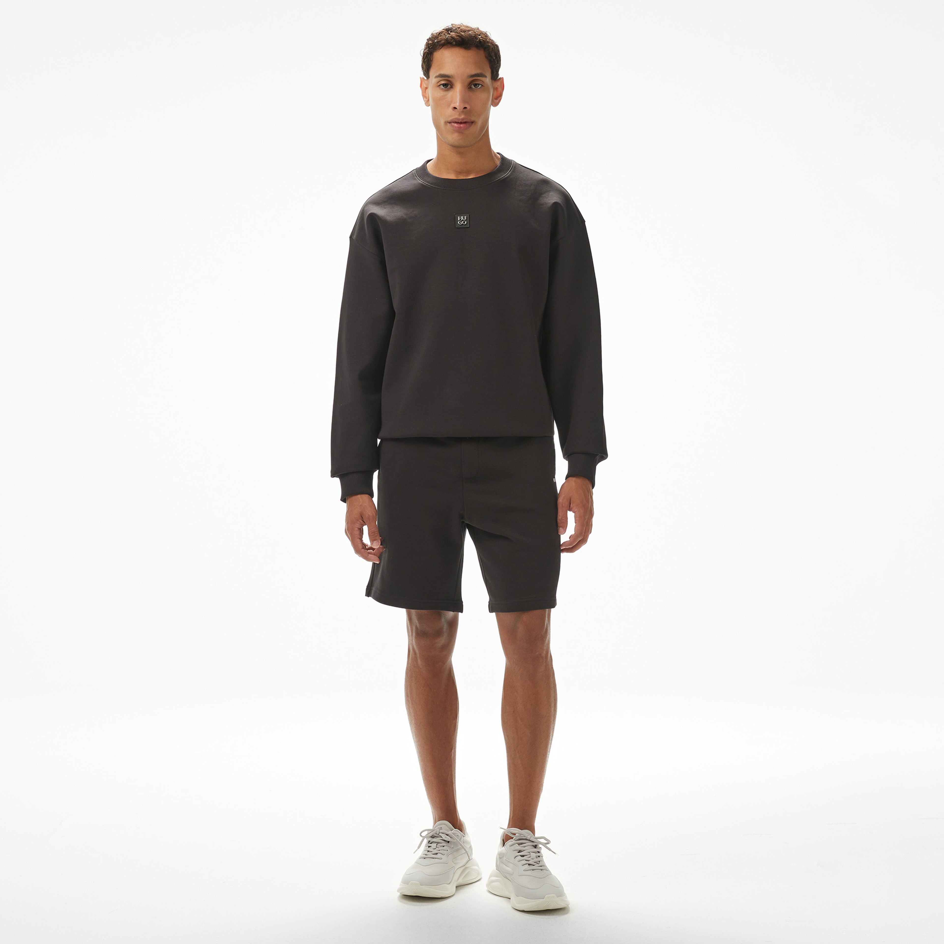 Hugo Dettil Erkek Siyah Sweatshirt