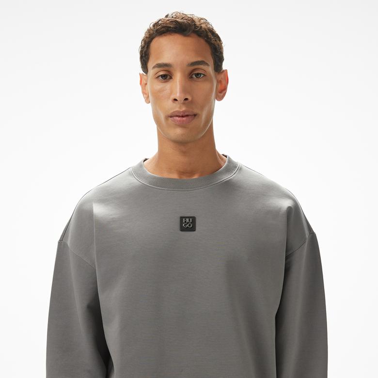 Hugo Dettil Erkek Gri Sweatshirt