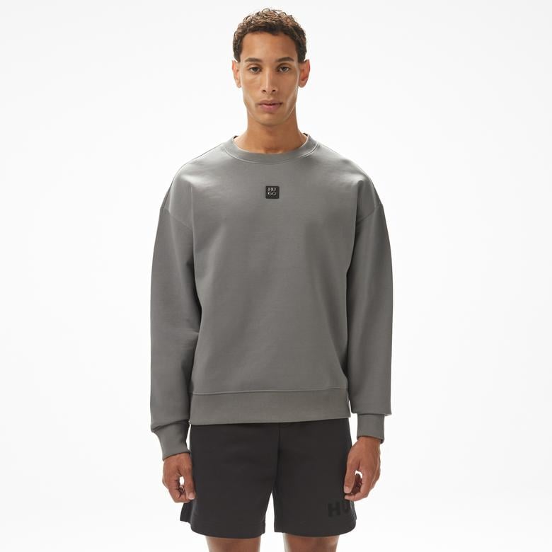 Hugo Dettil Erkek Gri Sweatshirt