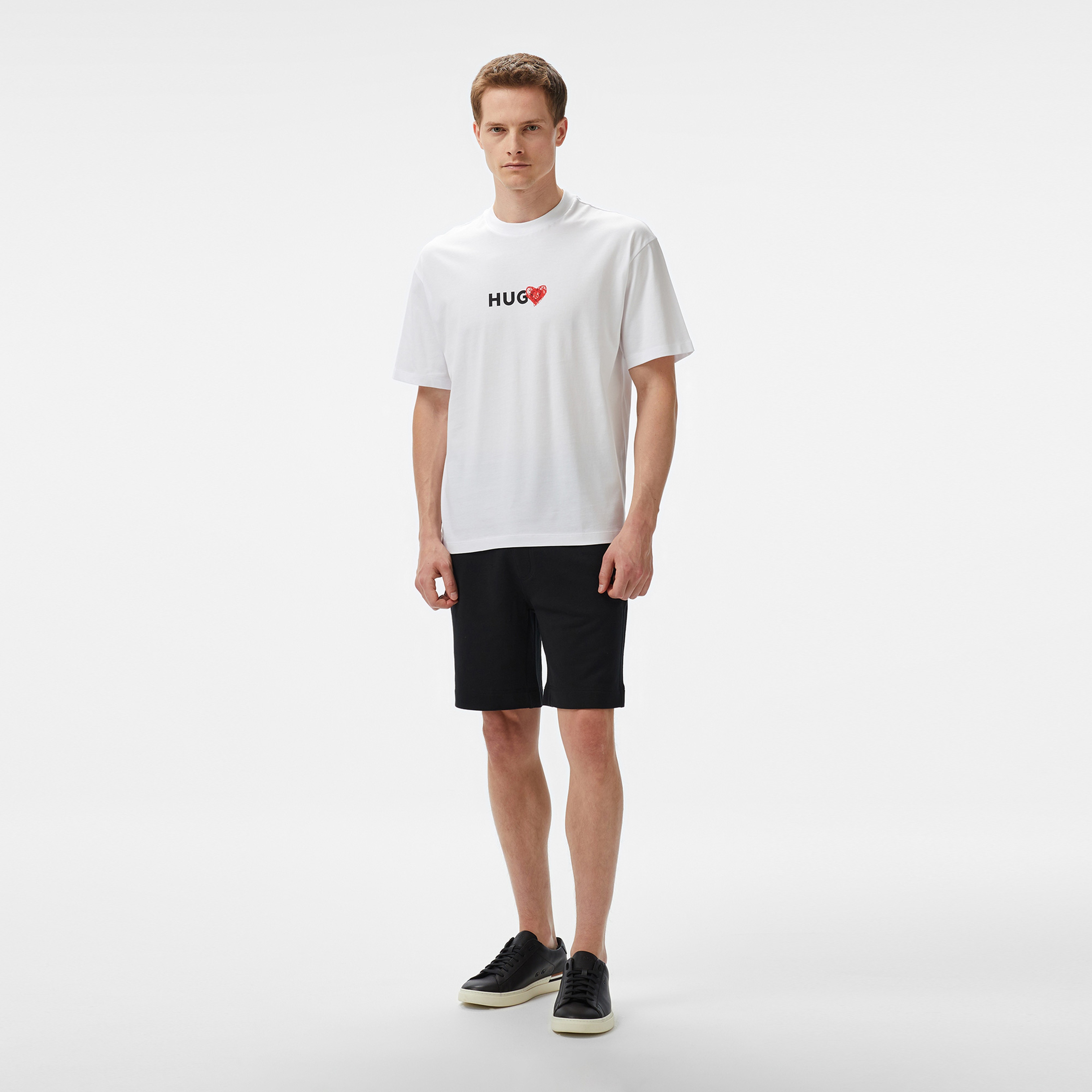Hugo Dewdam Erkek Beyaz T-Shirt