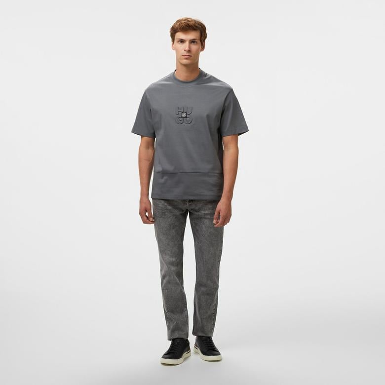 Hugo Erkek Gri T-Shirt