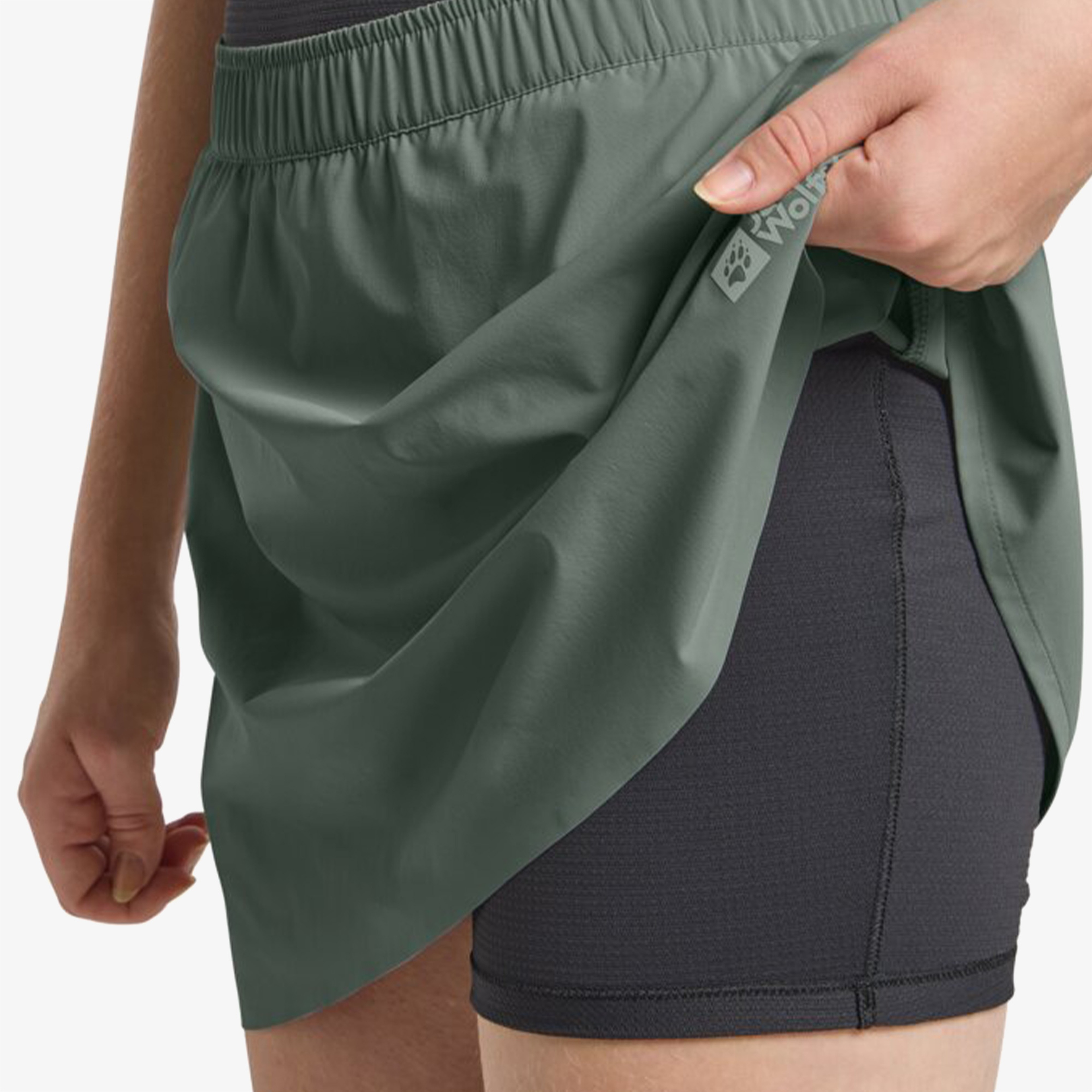 Jack Wolfskin Prelight Swift Skort  Kadın Haki Şort