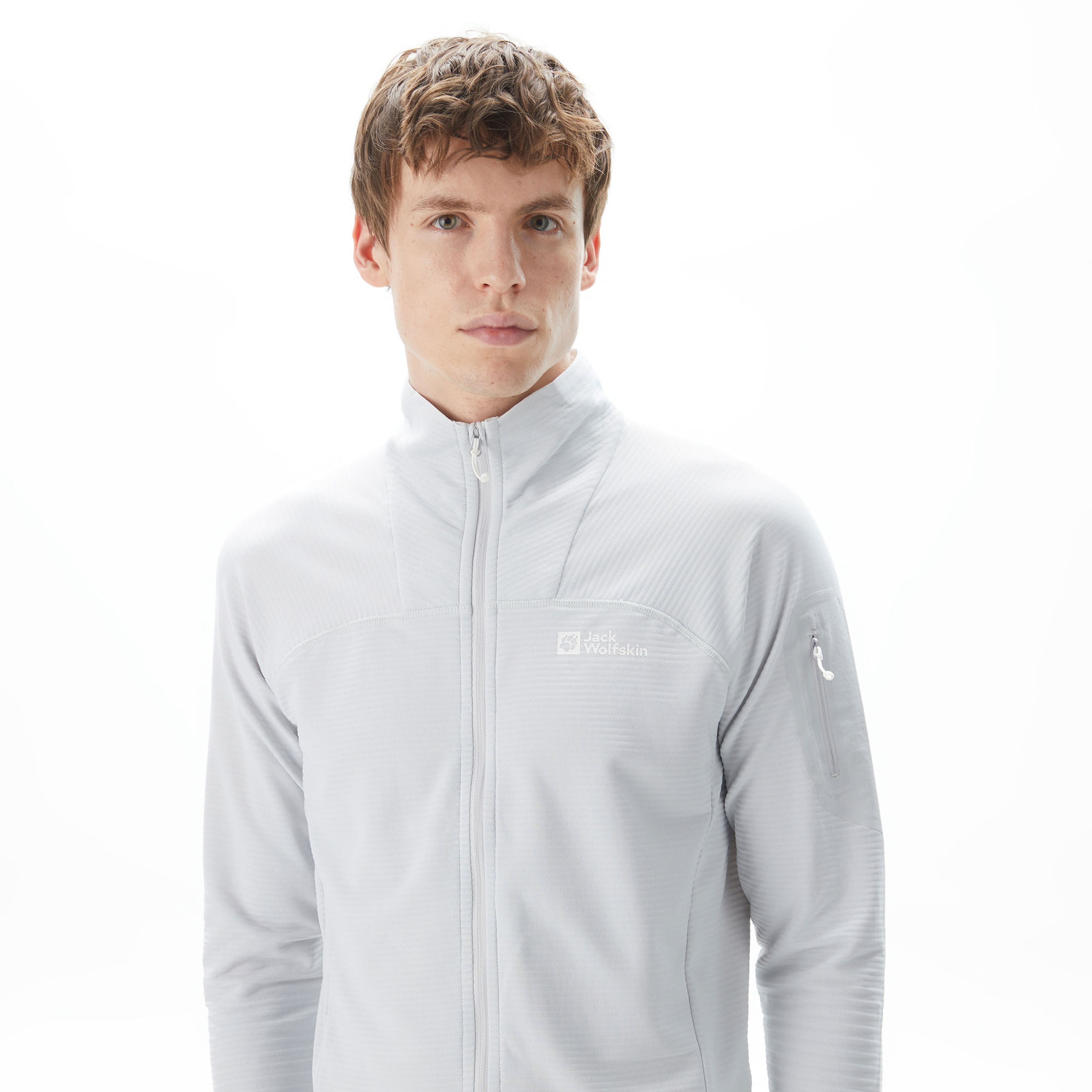 Jack Wolfskin Prelight FZ Erkek Gri Sweatshirt