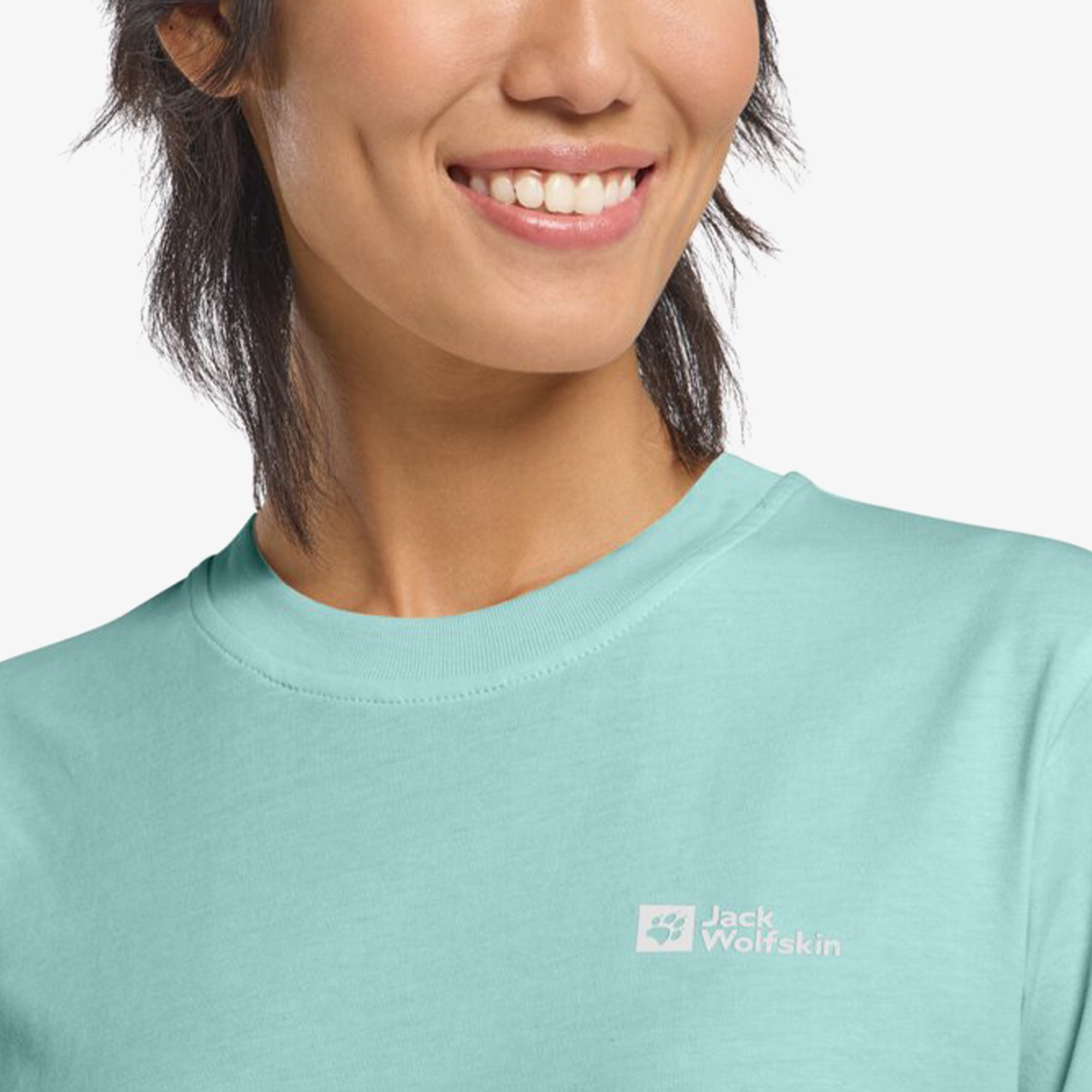 Jack Wolfskin Essential  Kadın Yeşil T-Shirt