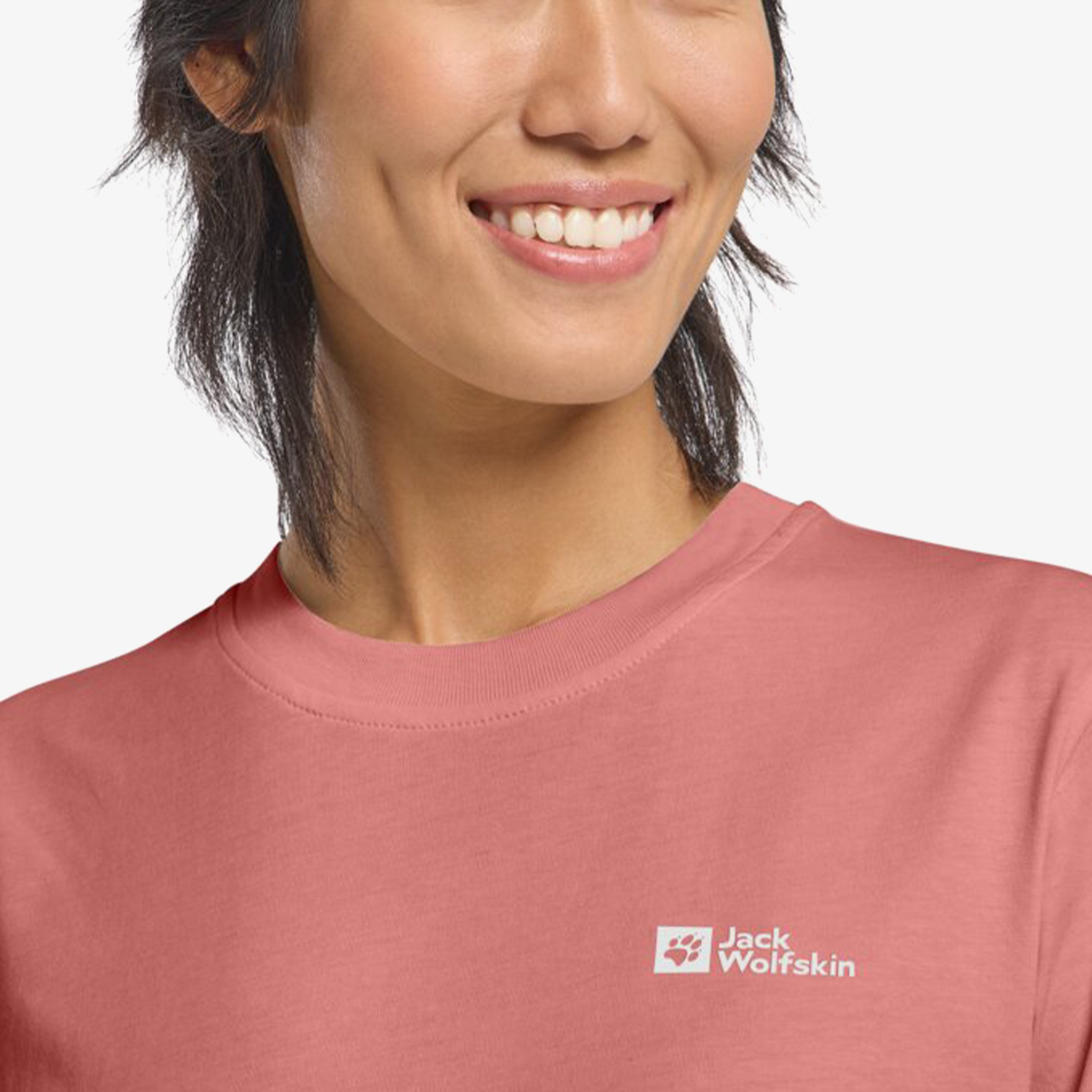 Jack Wolfskin Essential Kadın Kırmızı T-Shirt