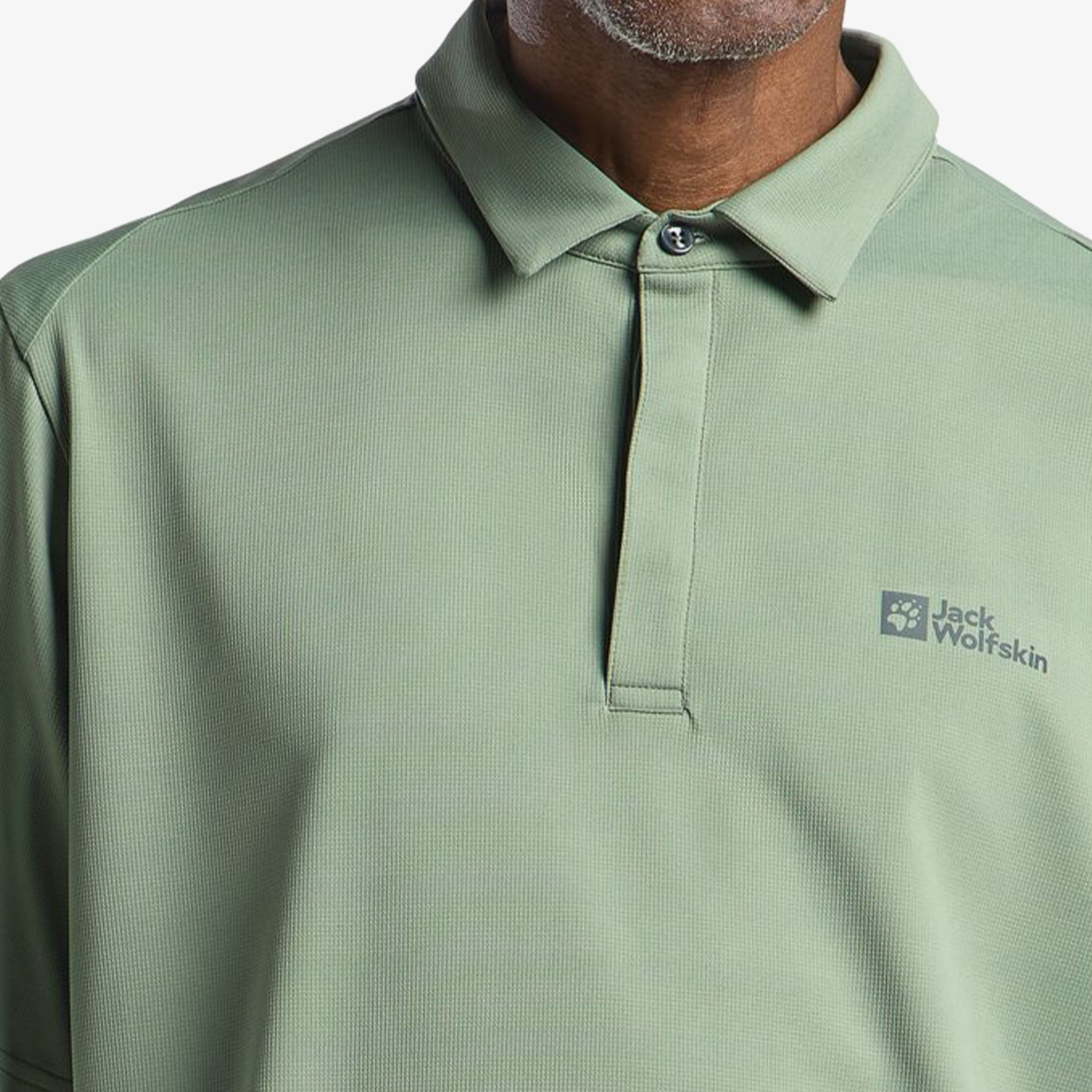 Jack Wolfskin Delgami Polo M Erkek Yeşil T-Shirt