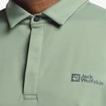 Jack Wolfskin Delgami Polo M Erkek Yeşil T-Shirt