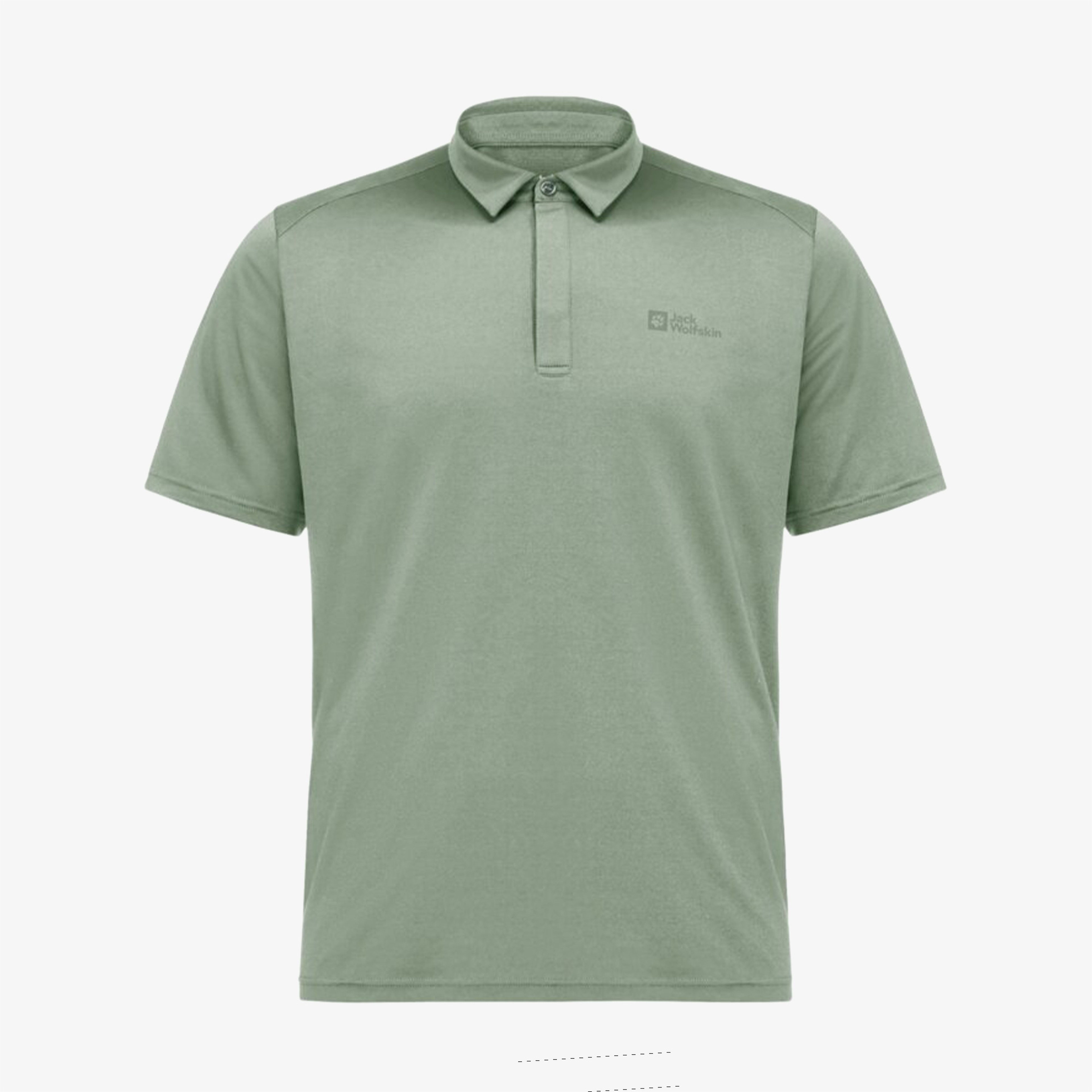 Jack Wolfskin Delgami Polo M Erkek Yeşil T-Shirt