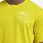 Jack Wolfskin Vonnan Graphic T Erkek Sarı T-Shirt