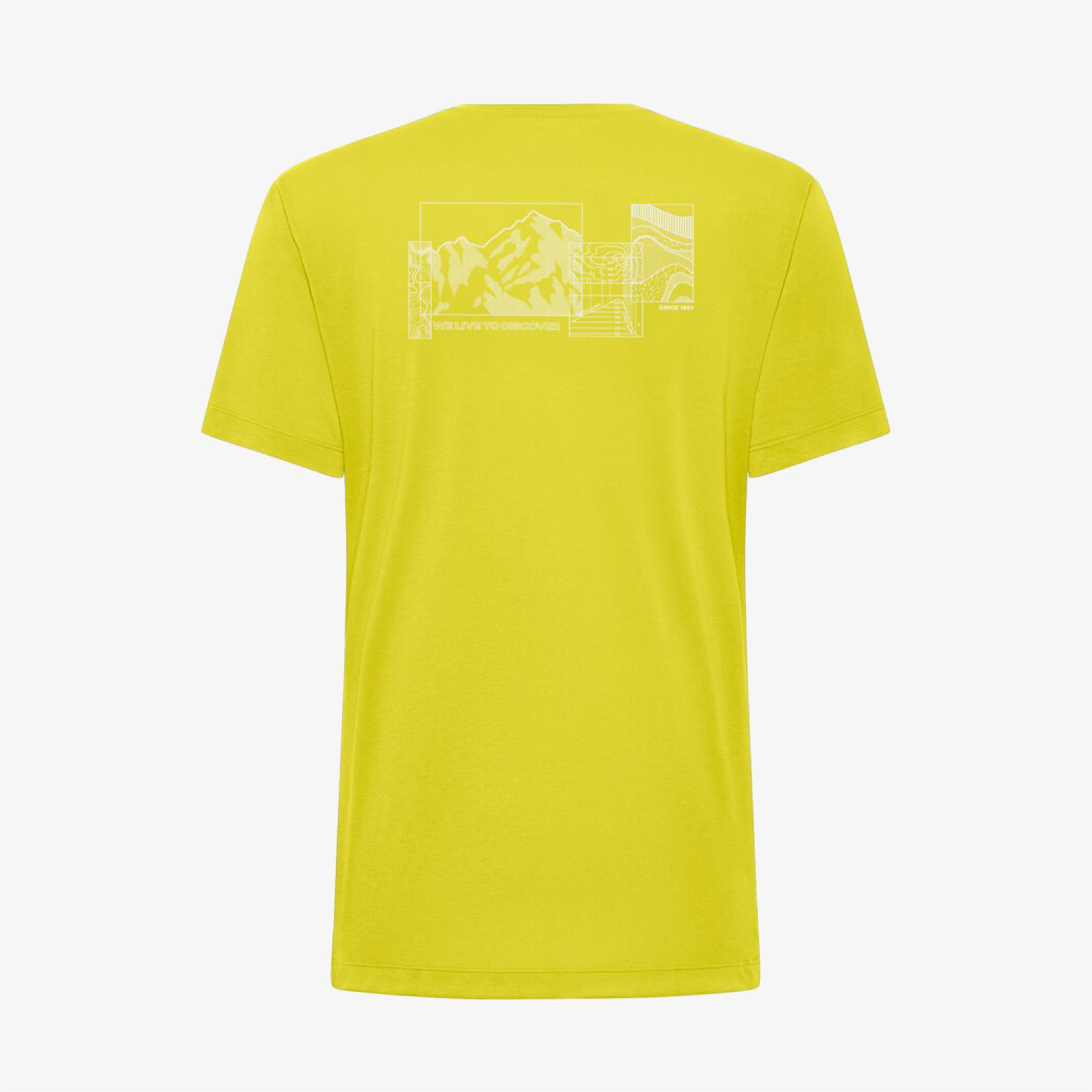 Jack Wolfskin Vonnan Graphic T Erkek Sarı T-Shirt