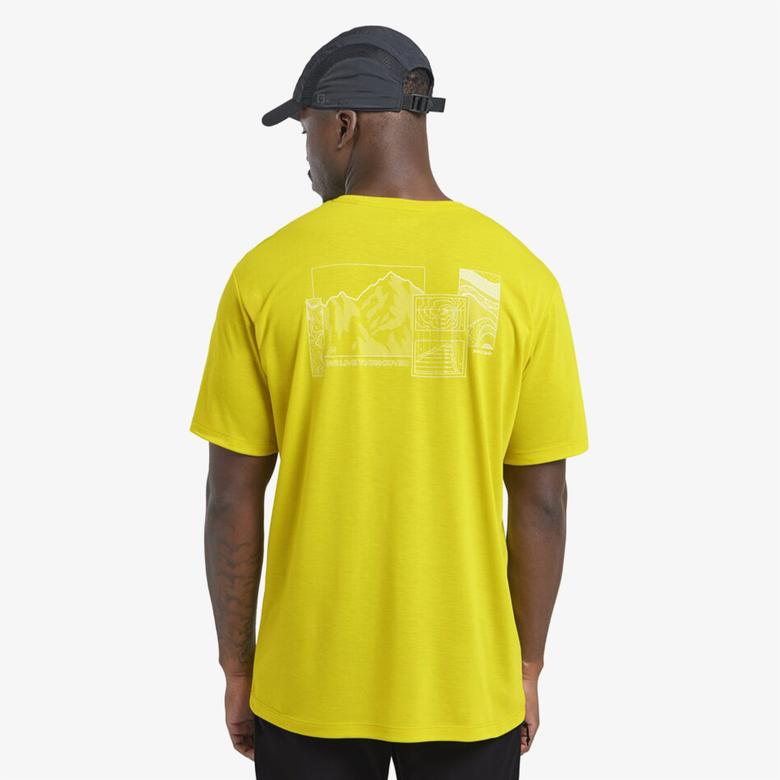 Jack Wolfskin Vonnan Graphic T Erkek Sarı T-Shirt