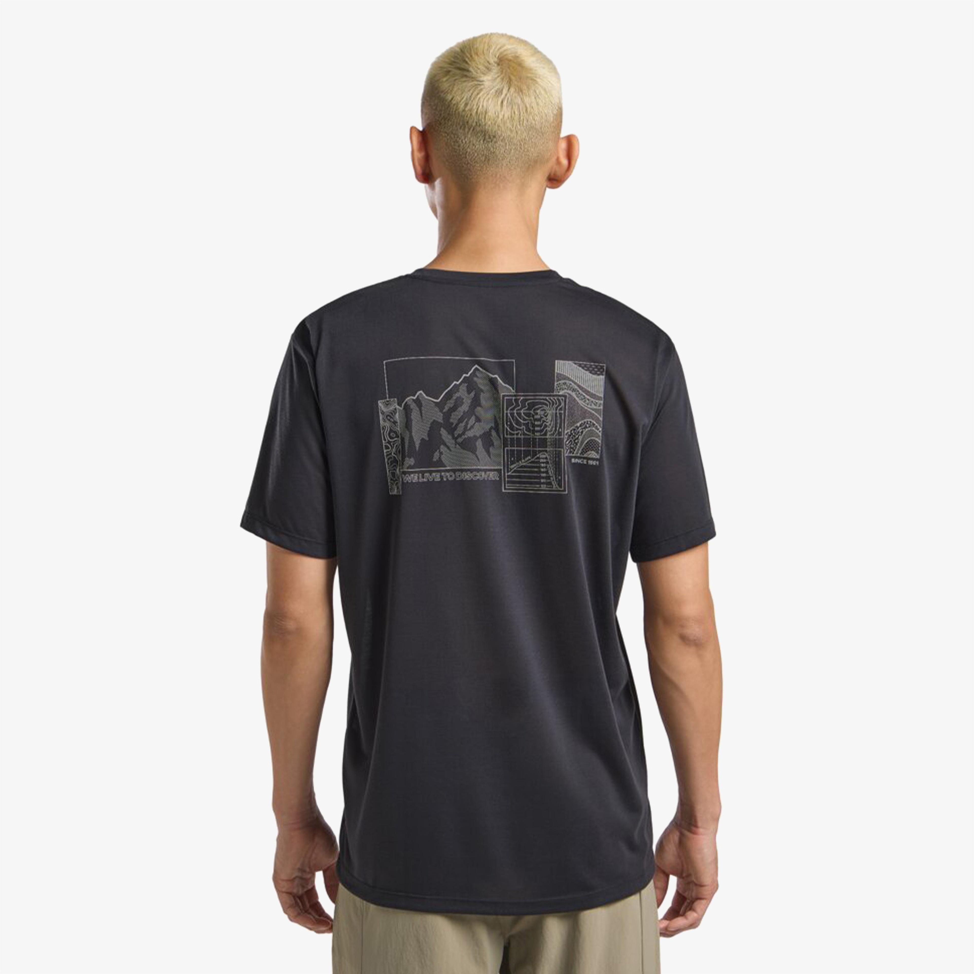 Jack Wolfskin Vonnan Graphic T M Erkek Siyah T-Shirt