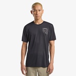 Jack Wolfskin Vonnan Graphic T M Erkek Siyah T-Shirt