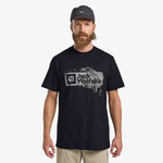 Jack Wolfskin Brand T M Erkek Lacivert T-Shirt