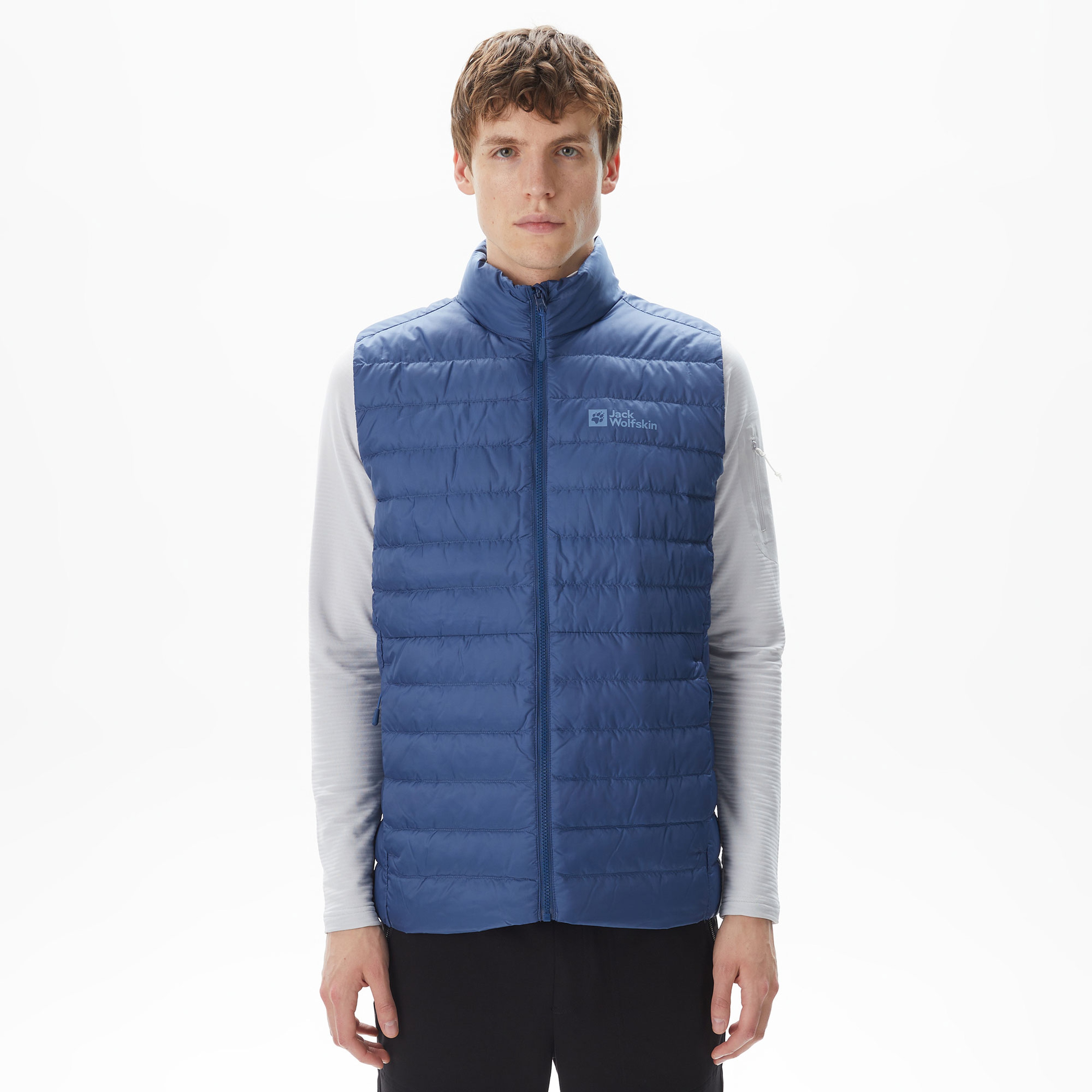 Jack Wolfskin Pilvi Down Vest Erkek Mavi Yelek