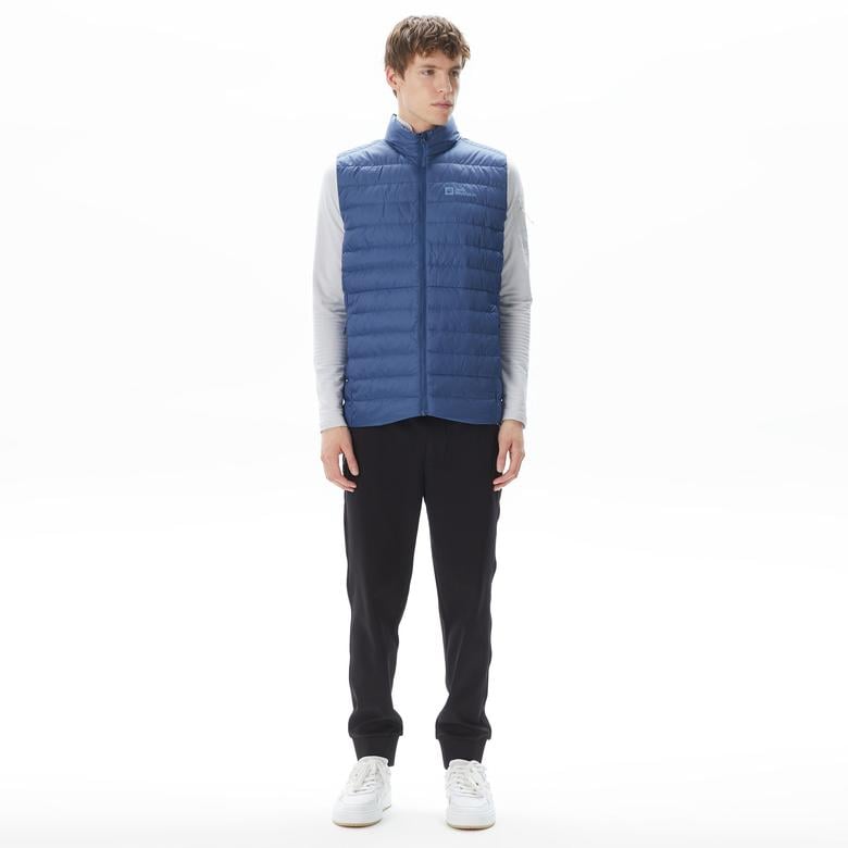 Jack Wolfskin Pilvi Down Vest Erkek Mavi Yelek
