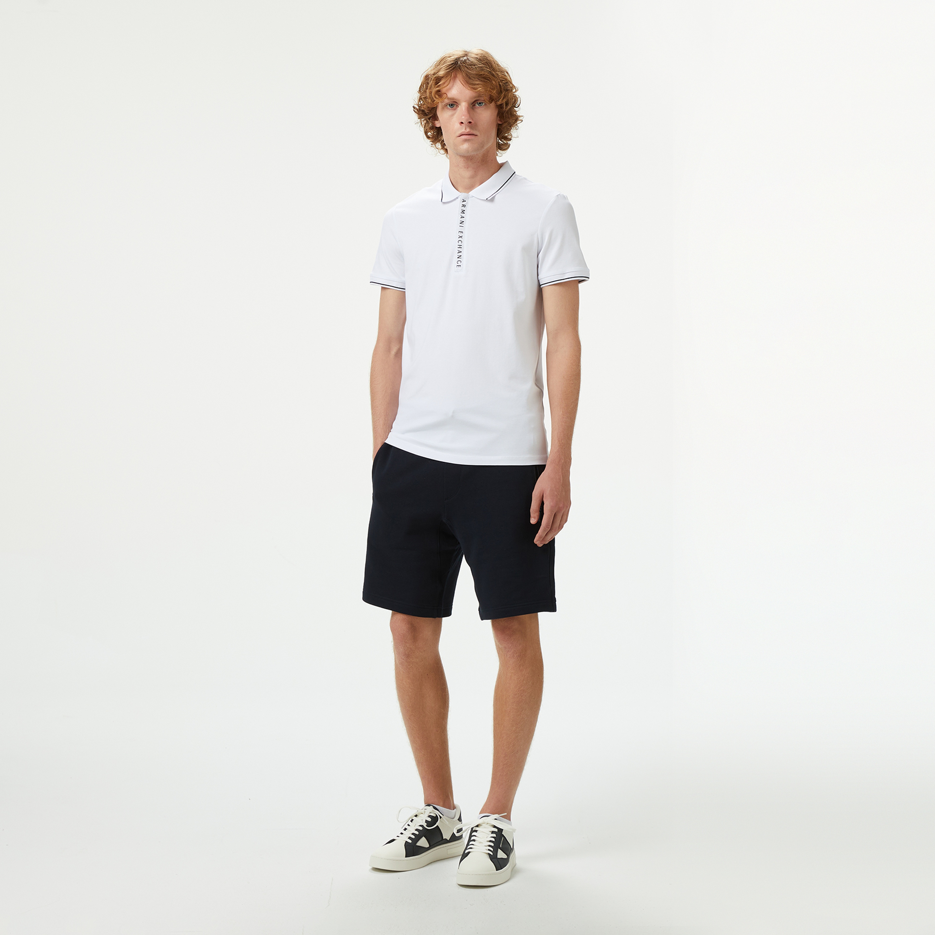 Armani Exchange Erkek Siyah Polo