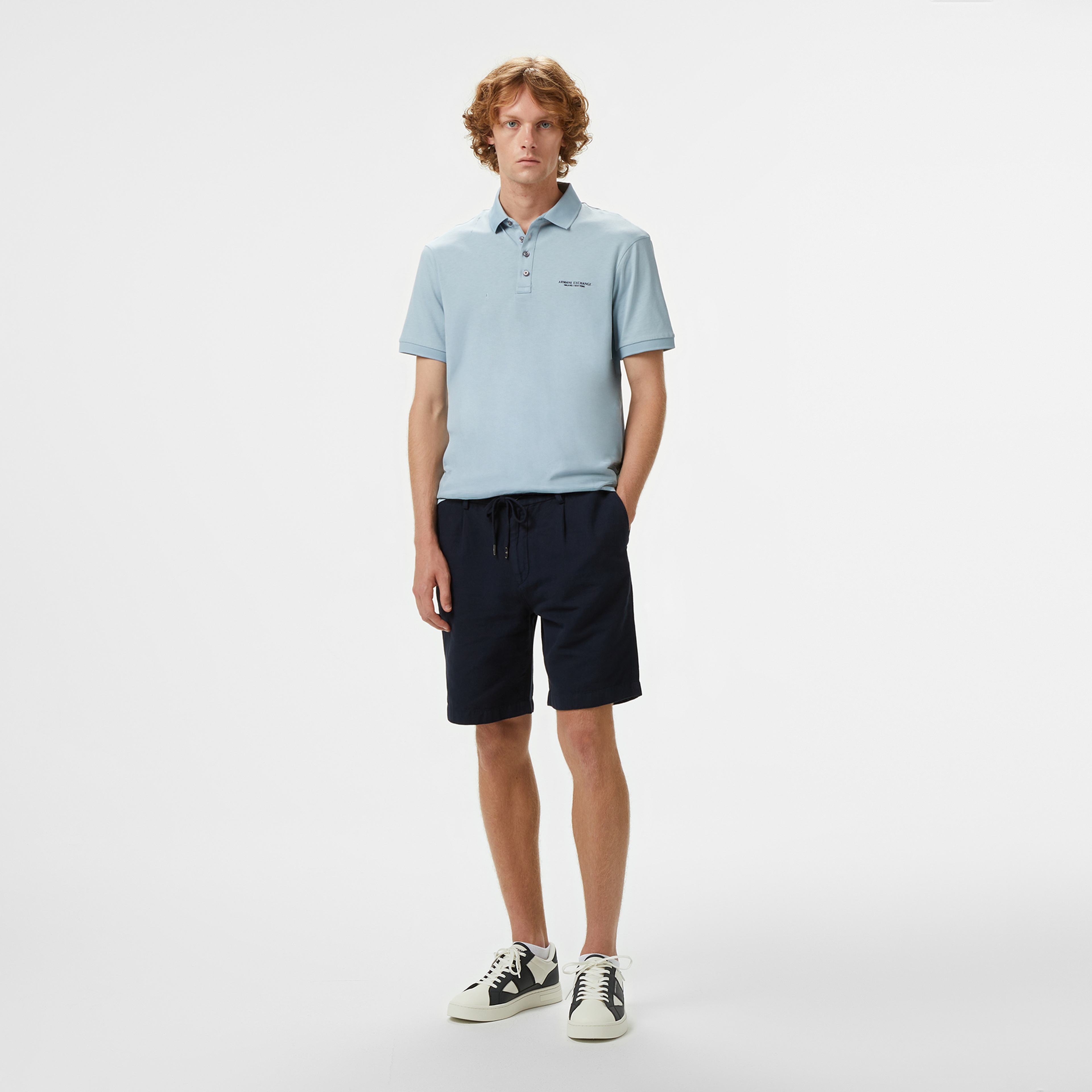Armani Exchange Erkek Siyah Polo