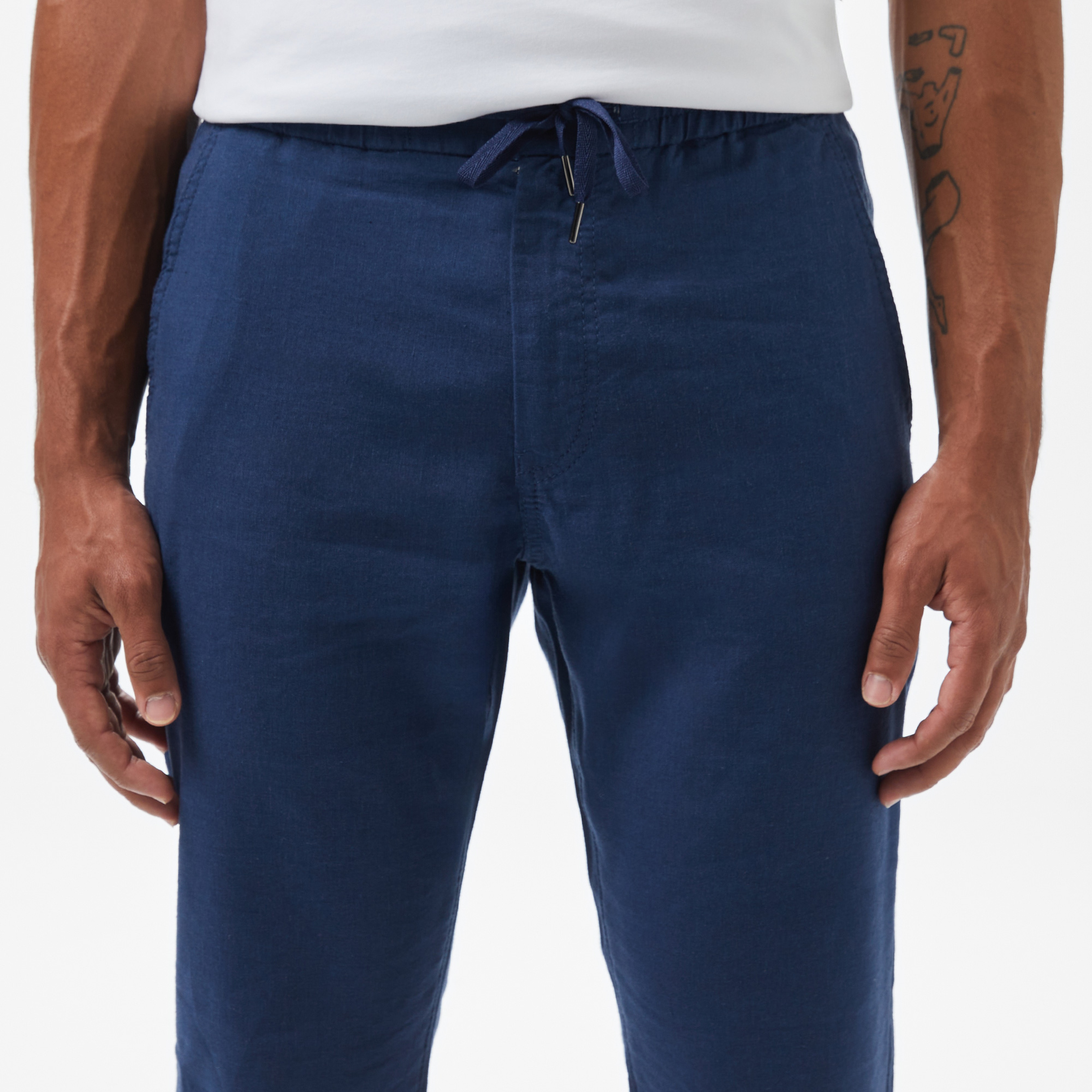 Boss Sanderson L Erkek Mavi Pantolon