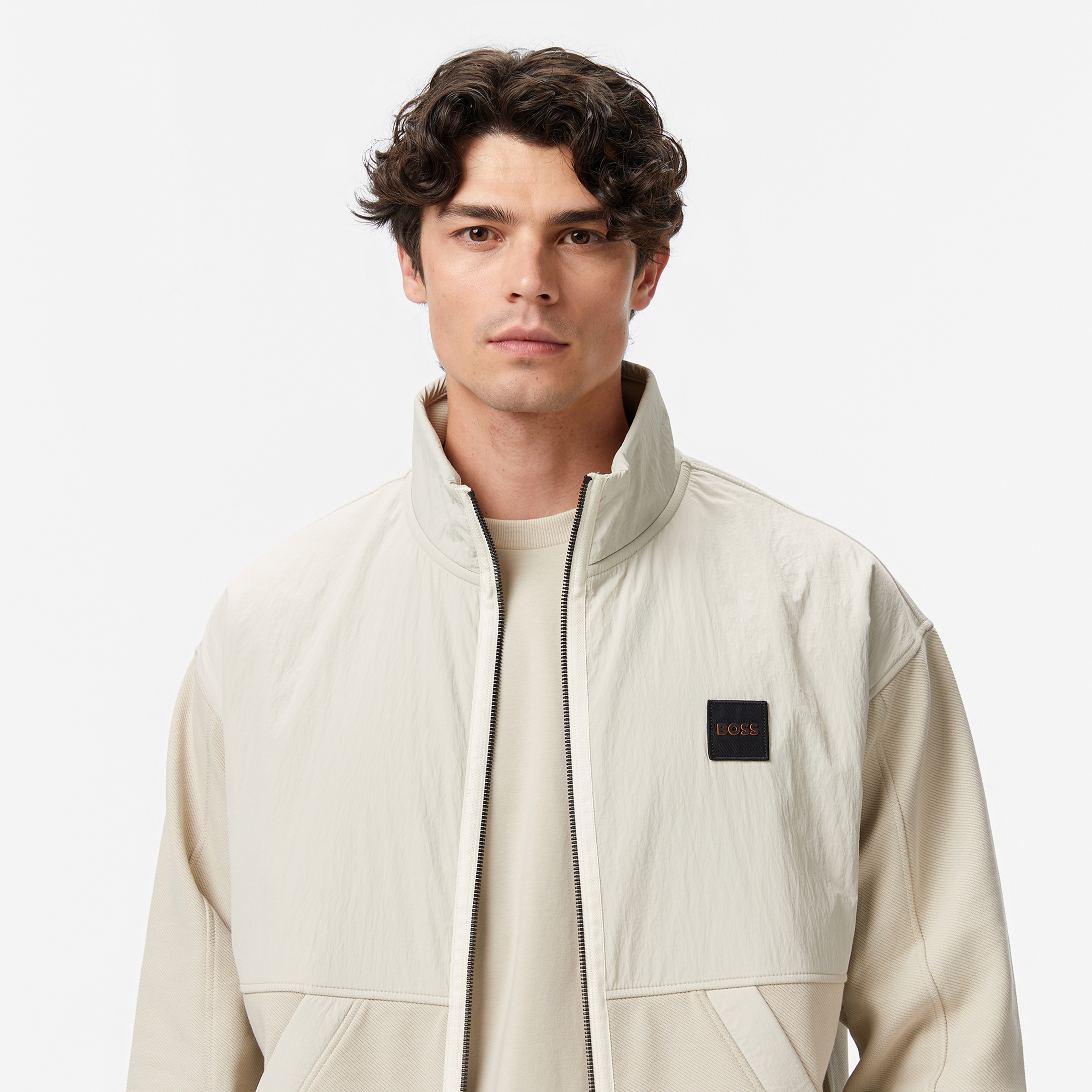Boss Erkek Bej Sweatshirt