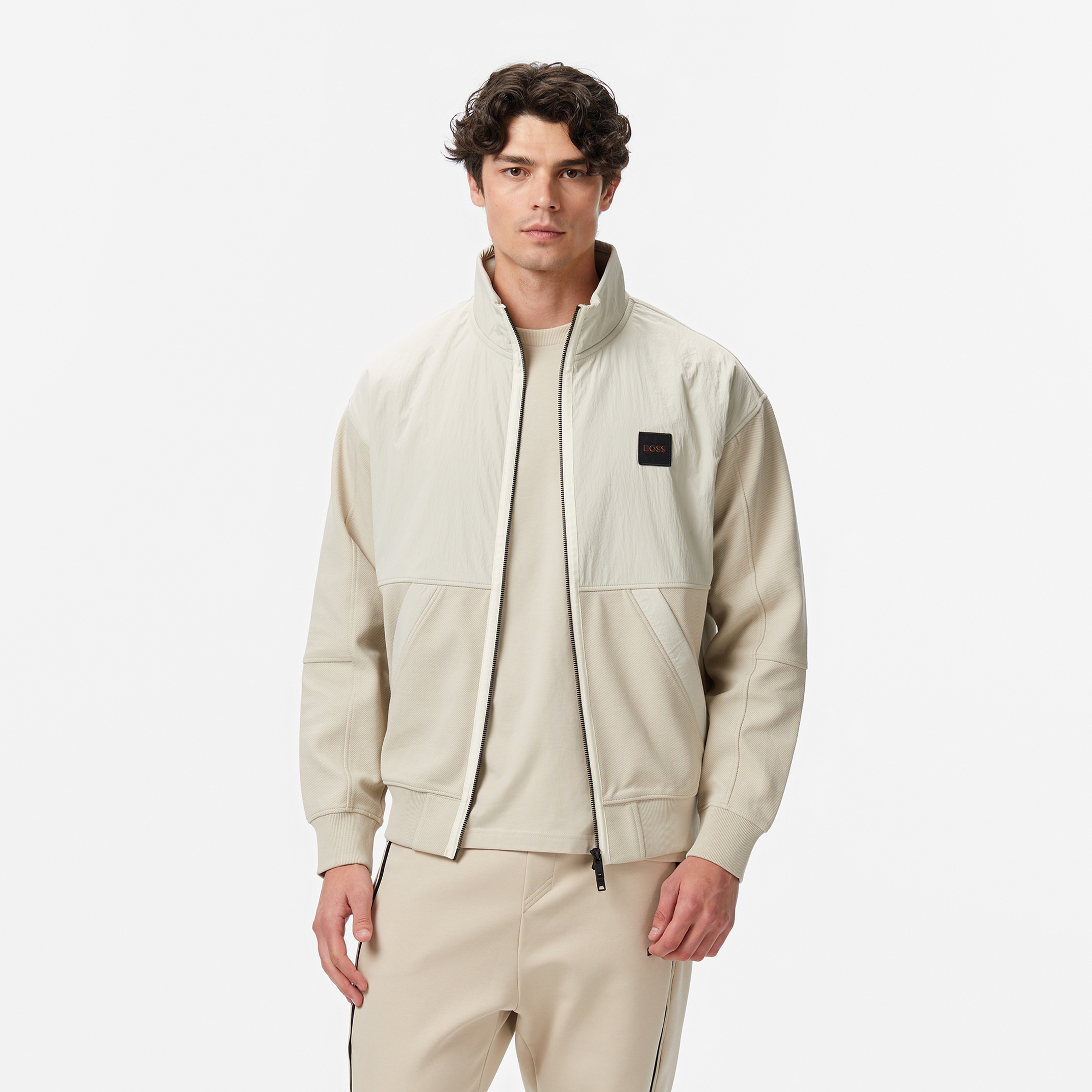 Boss Erkek Bej Sweatshirt