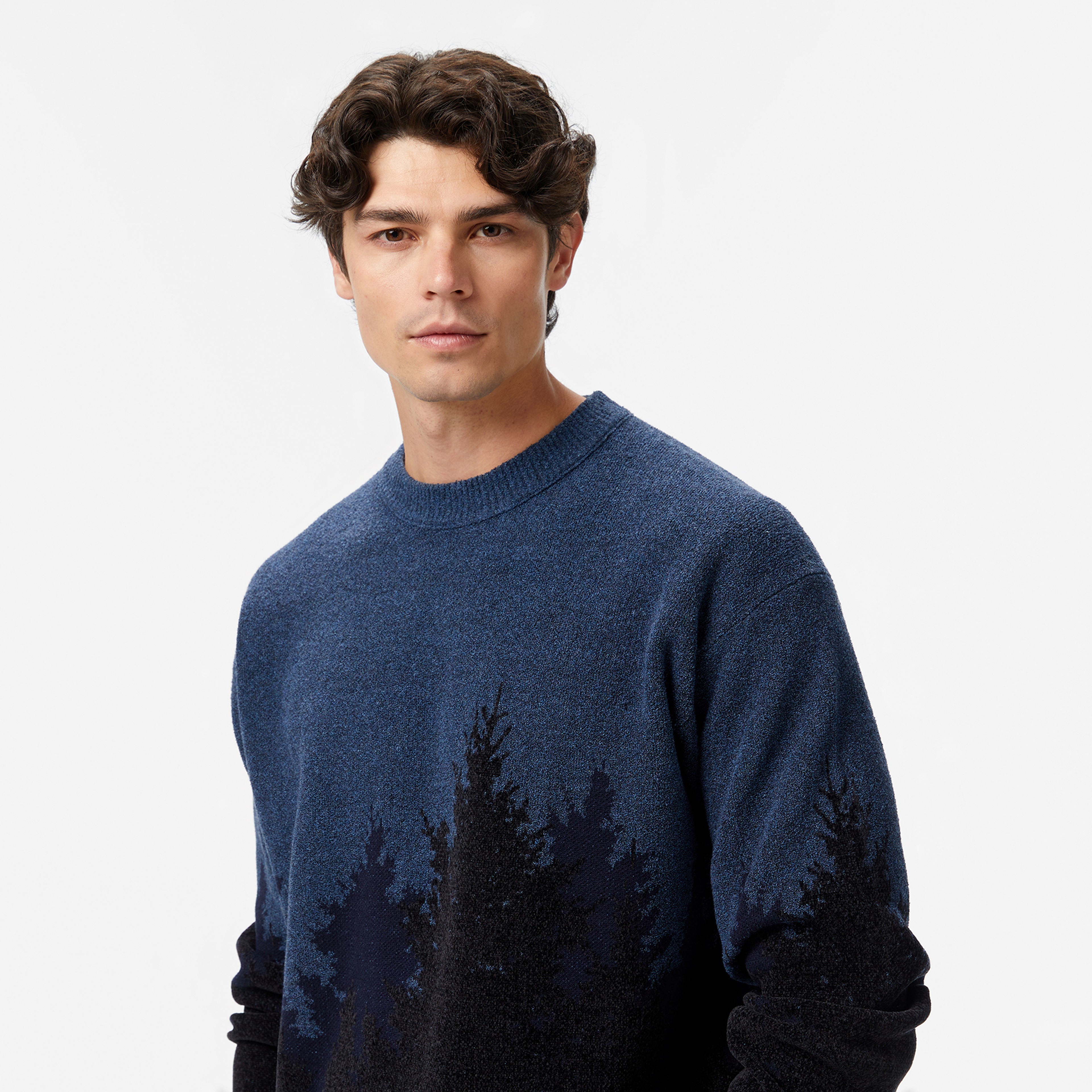 Boss Erkek Mavi Triko