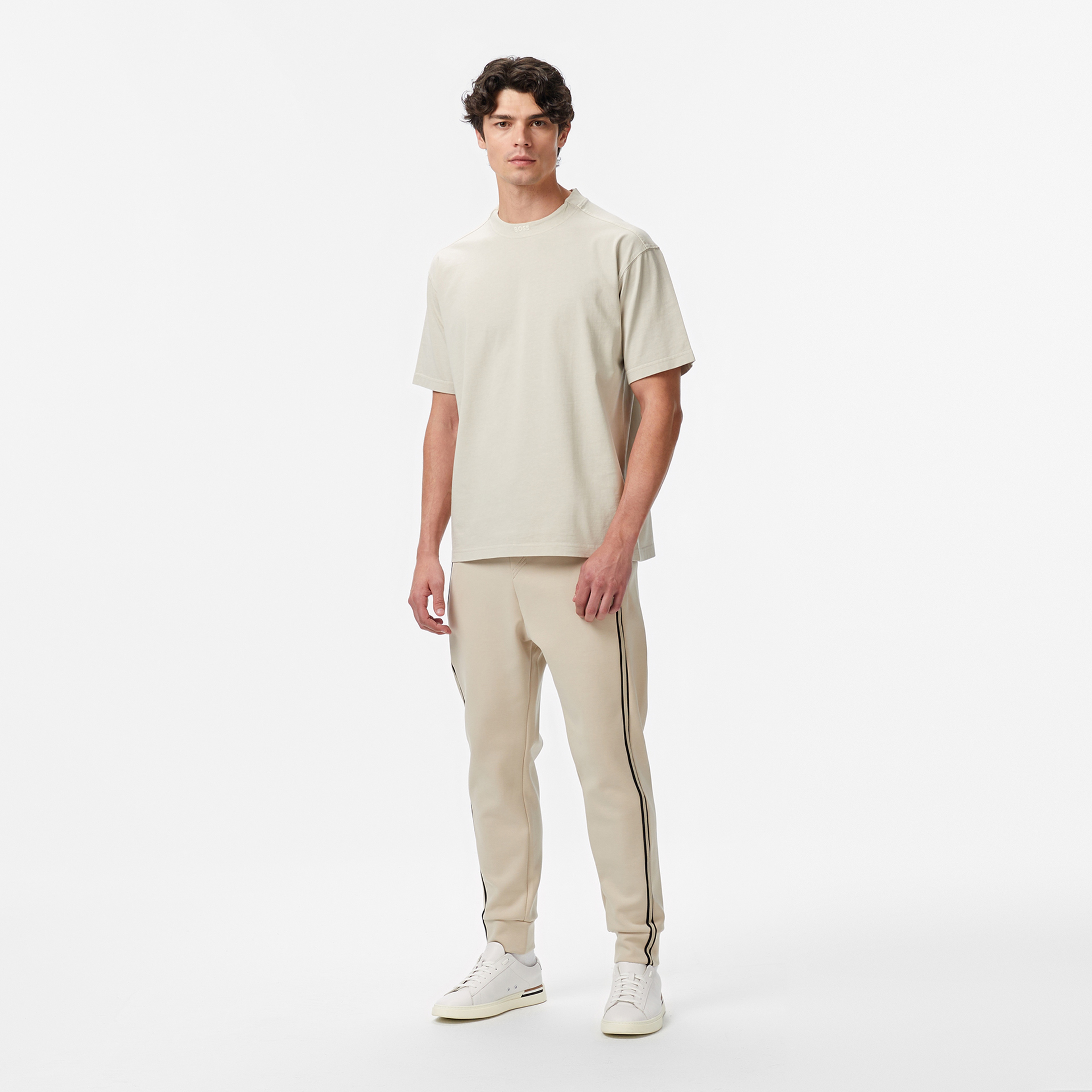 Boss Erkek Bej T-Shirt